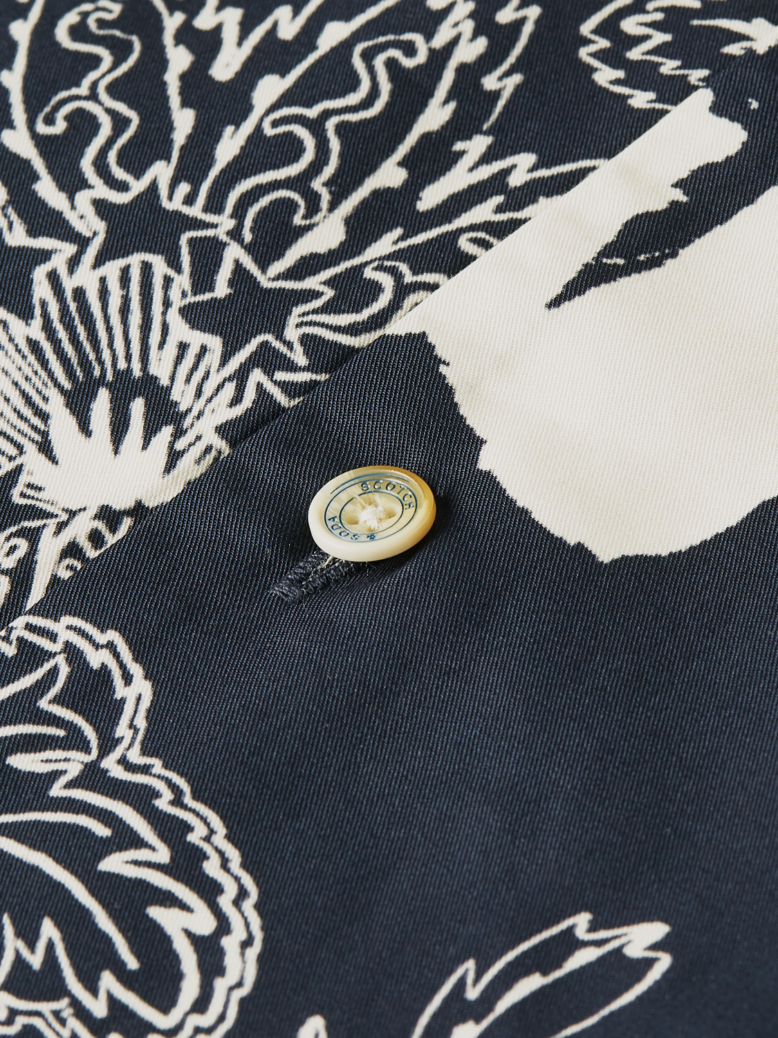 Printed short-sleeved shirt by Scotch & Soda, featuring vibrant patterns and casual fit in a stylish men's S/S shirt.
