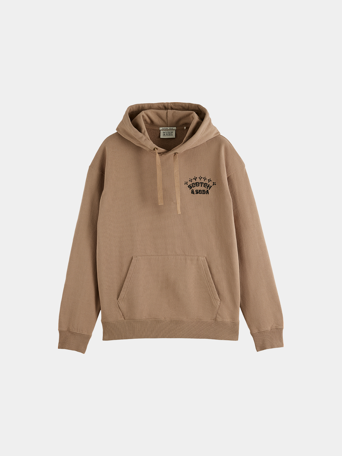 Embroidery hoodie from SCOTCH & SODA featuring detailed stitched designs on a soft sweats fabric.