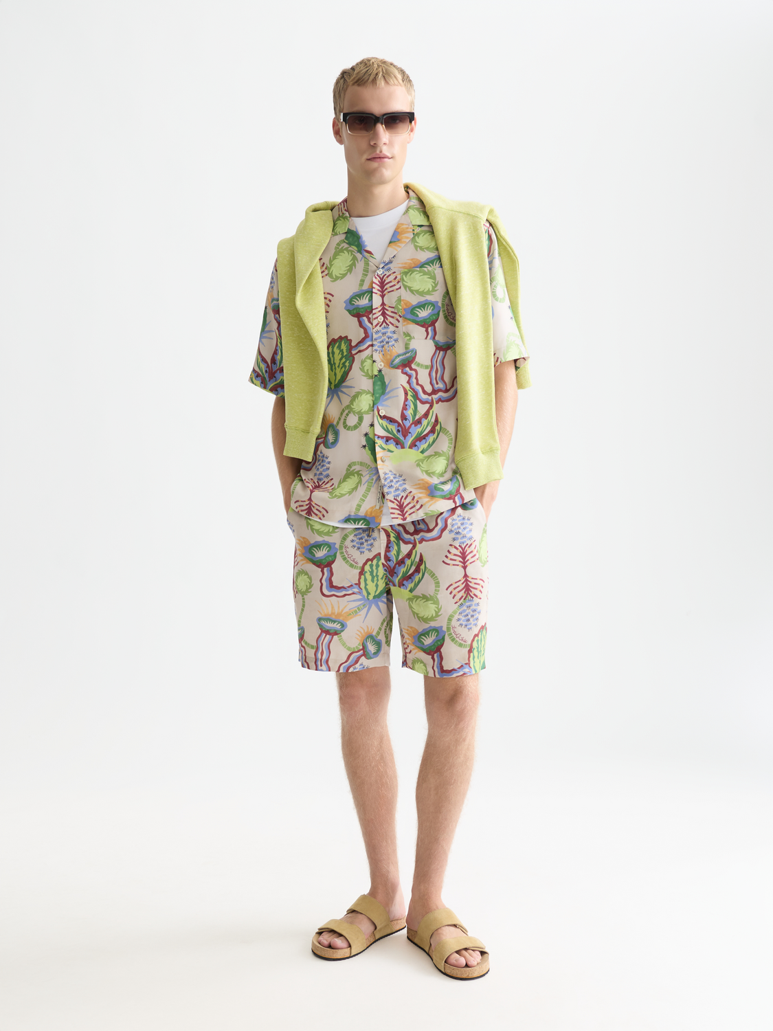 SCOTCH & SODA Fave printed shorts with colorful floral pattern, casual fit, and lightweight fabric for warm weather wear.