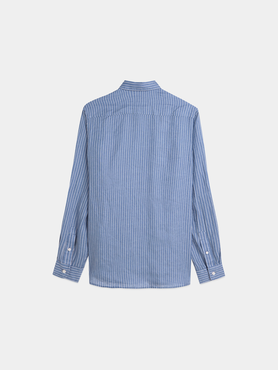Long sleeve striped linen shirt from SCOTCH & SODA, featuring a casual fit and classic design in natural fabric.