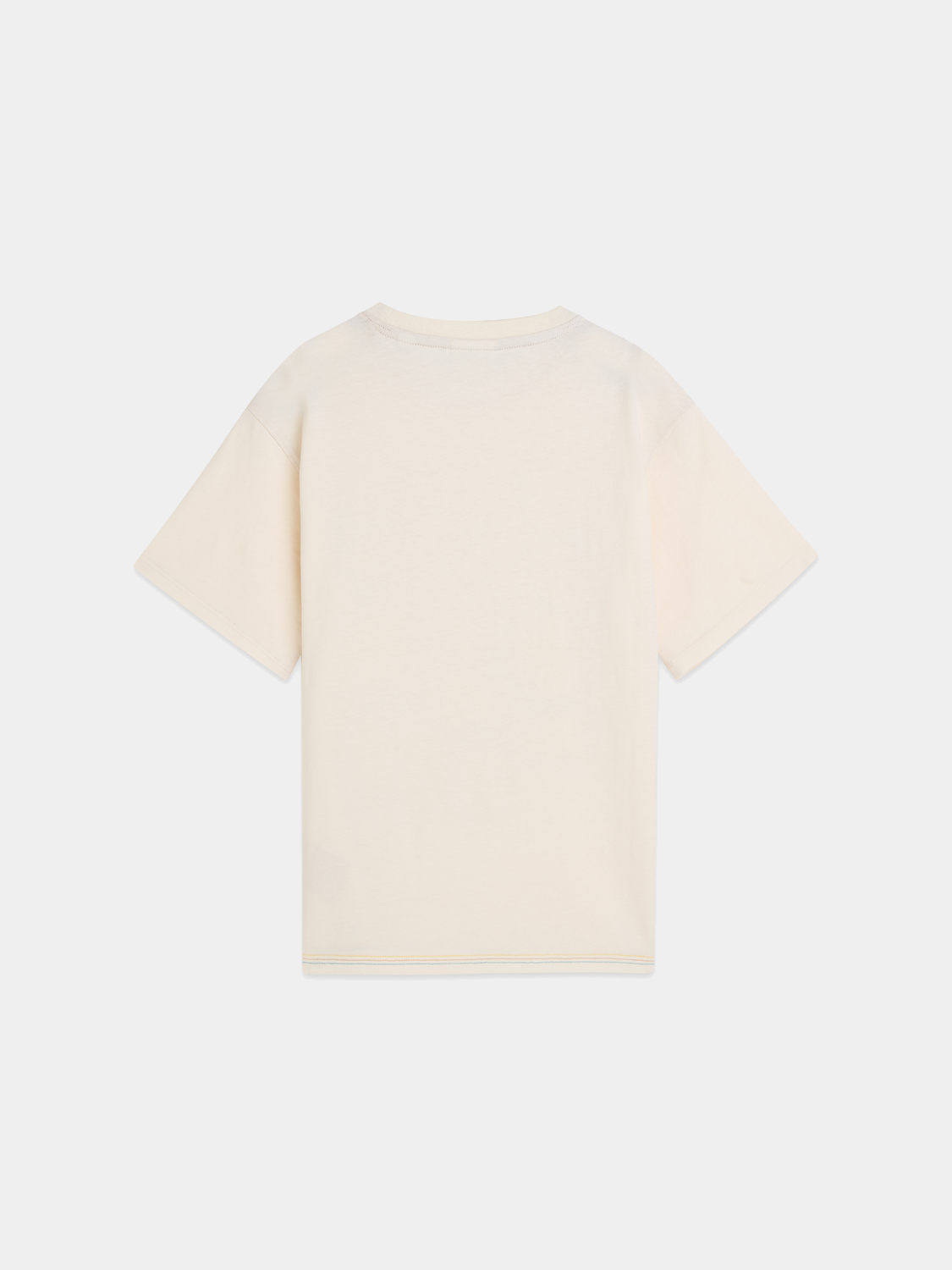 Kids' artwork T-shirt from Scotch & Soda featuring short sleeves and colorful graphic design on a dark background.