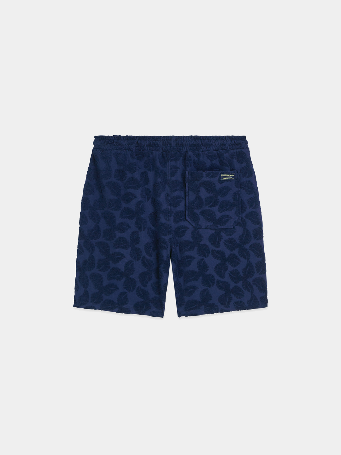 Black Fave terry shorts by Scotch & Soda, casual shorts with a relaxed fit, featuring soft terry fabric and a stylish, modern design.