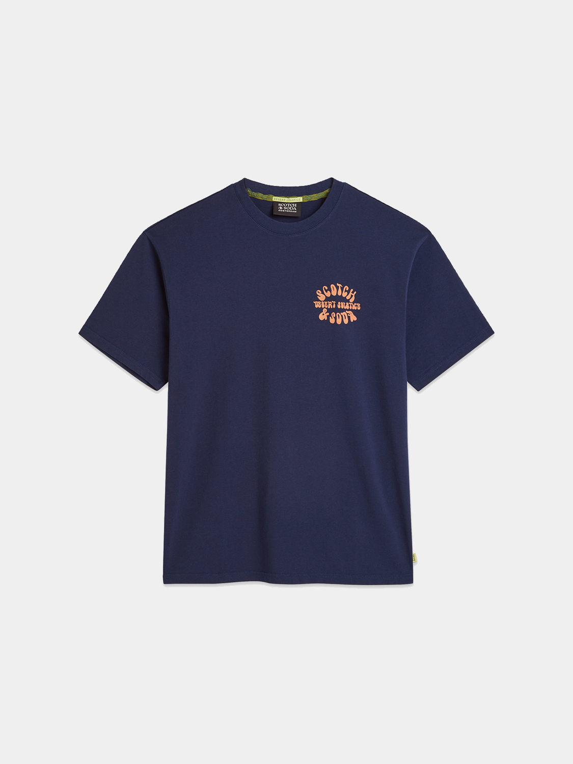 Scott & Soda artwork T-shirt featuring colorful graphic print on short-sleeve cotton tee.