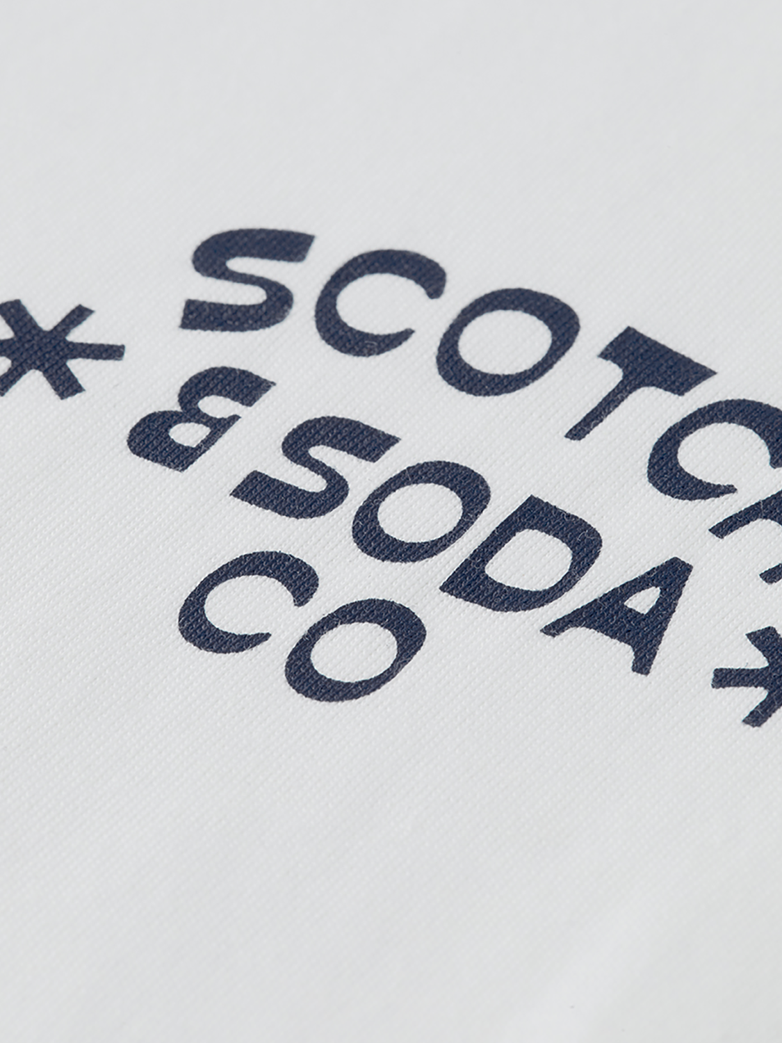 SCOTCH & SODA logo T-shirt, short sleeve cotton tee with brand logo print, casual men's t-shirt for everyday wear