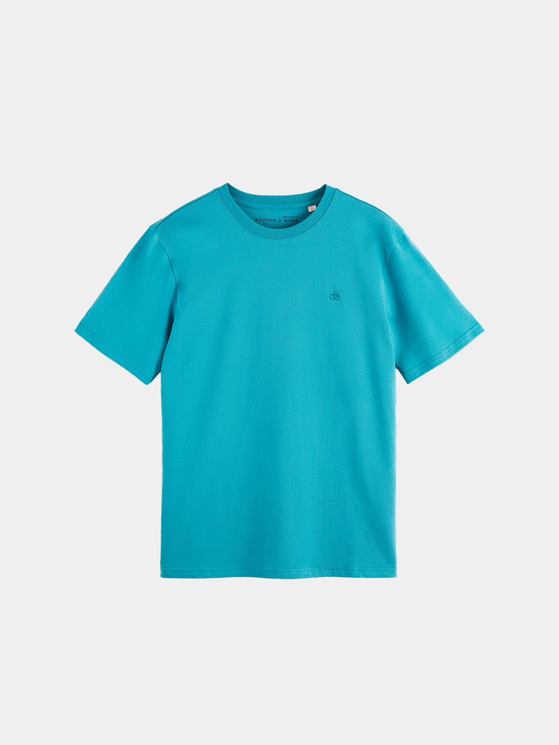 Short sleeve logo t-shirt by Scotch & Soda featuring a printed logo design on soft fabric.