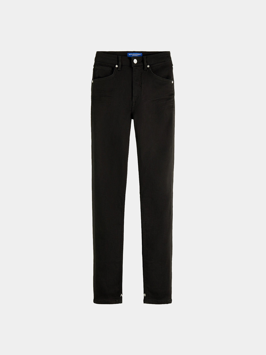 Scotch & Soda women's skinny fit denim jeans with a sleek silhouette and classic five-pocket design.