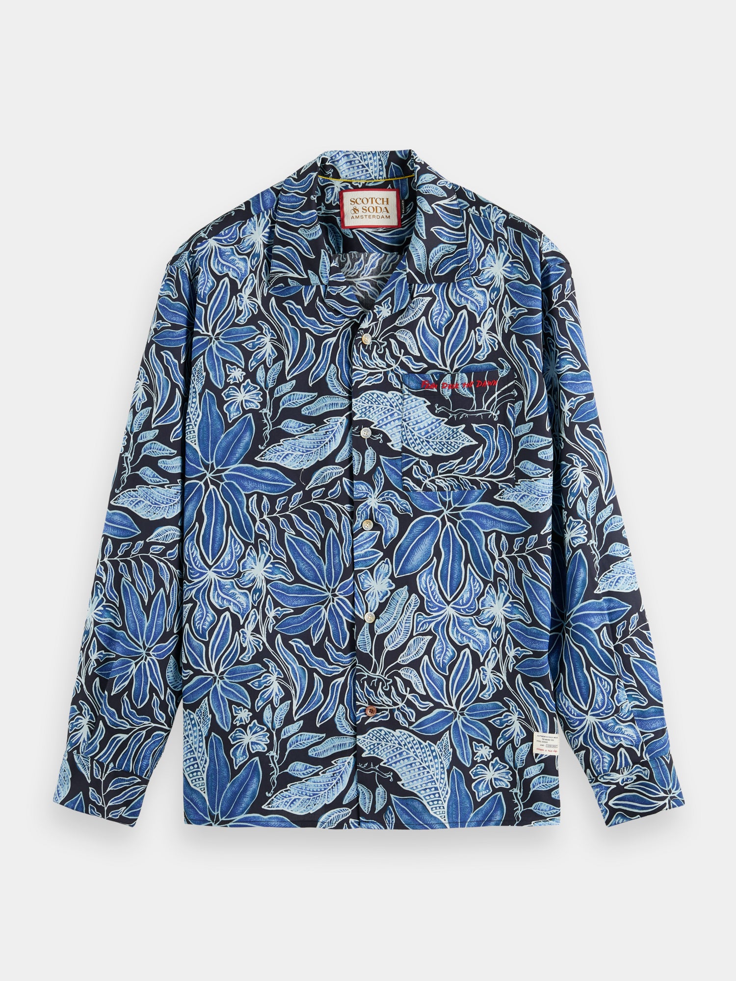 Allover print camp shirt - Scotch & Soda NZ