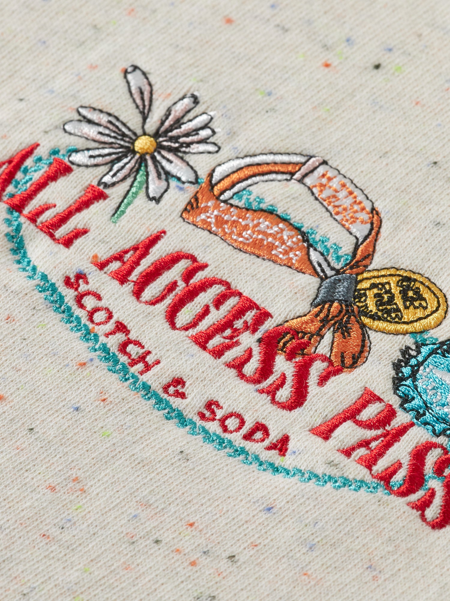 Embroidered crewneck sweatshirt - Scotch & Soda NZ