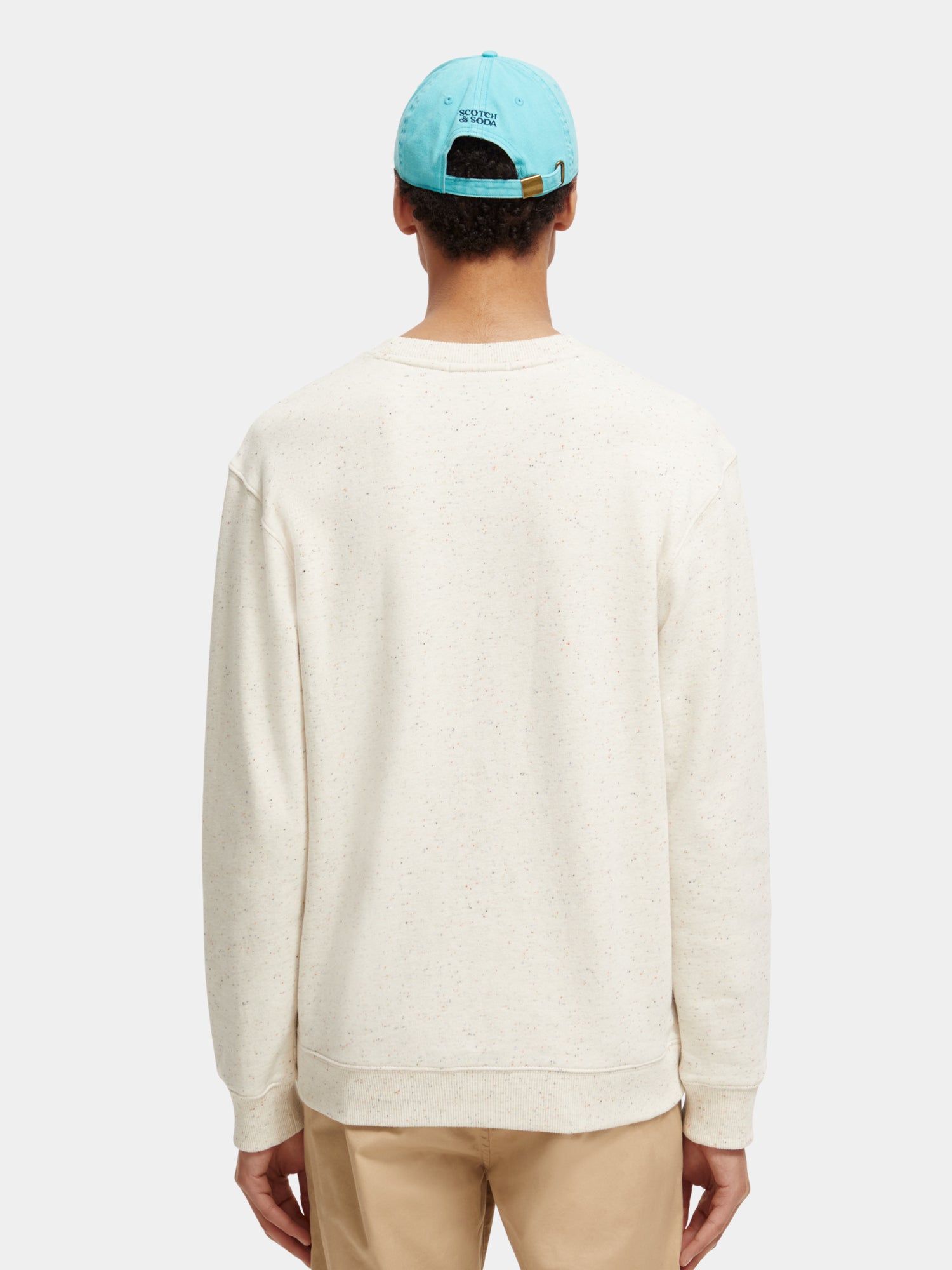 Embroidered crewneck sweatshirt - Scotch & Soda NZ