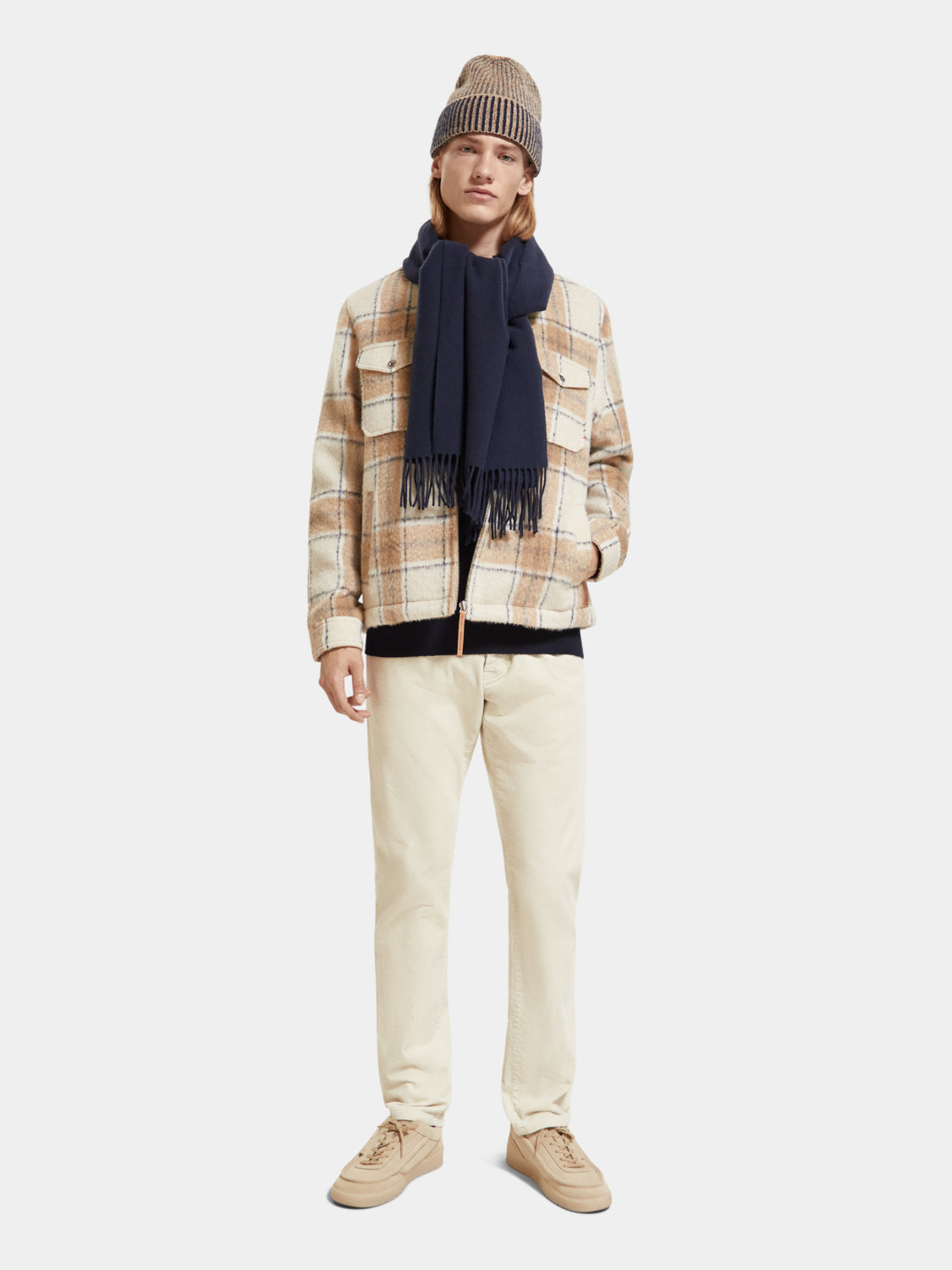 Check zip-through overshirt - Scotch & Soda NZ