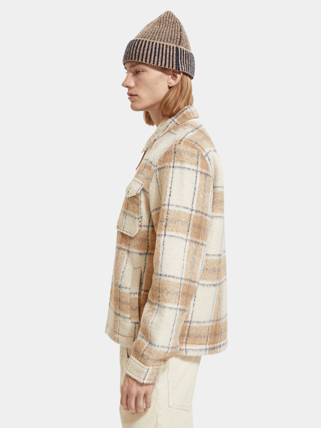 Check zip-through overshirt - Scotch & Soda NZ