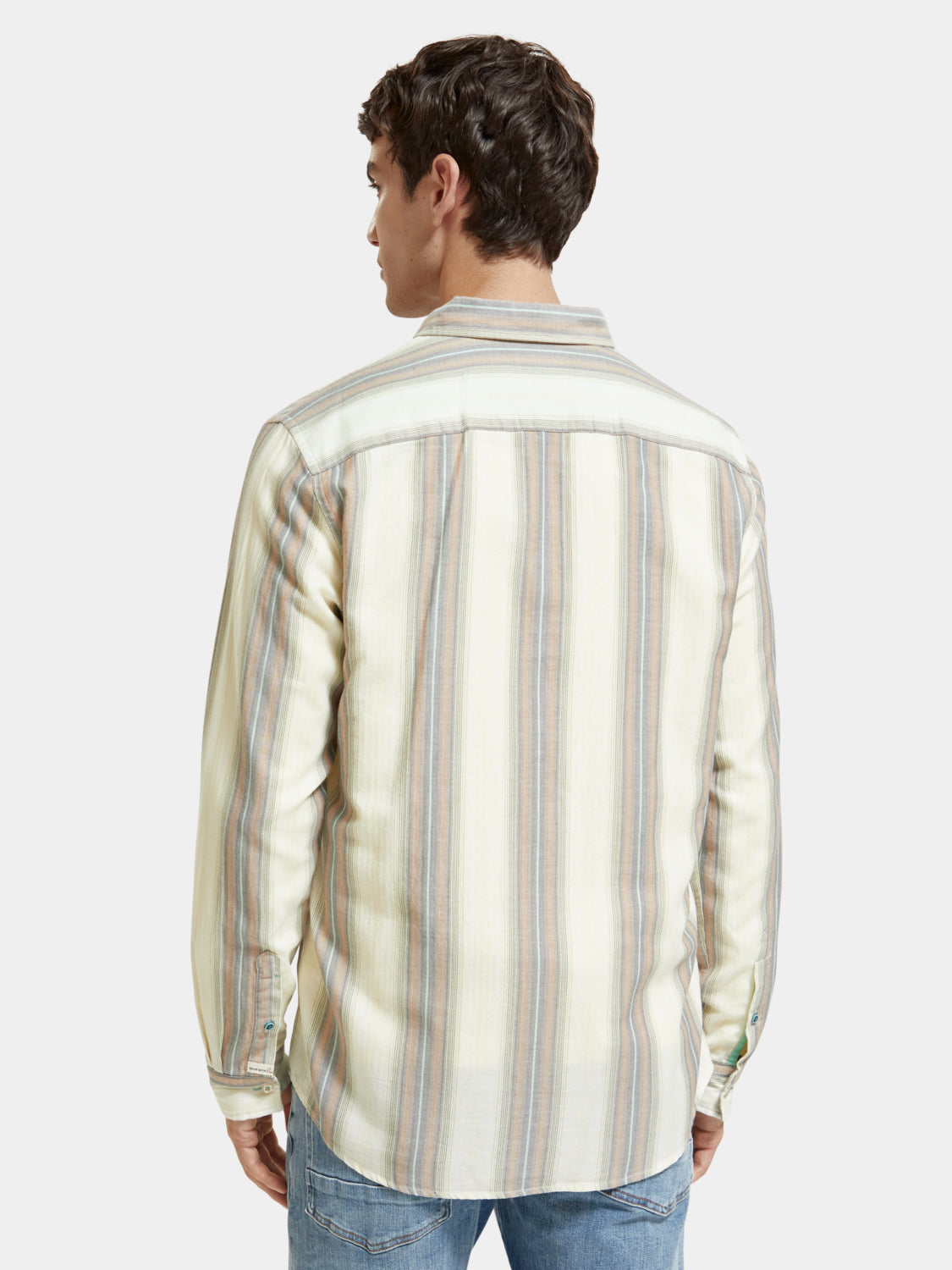Lightweight herringbone shirt - Scotch & Soda NZ