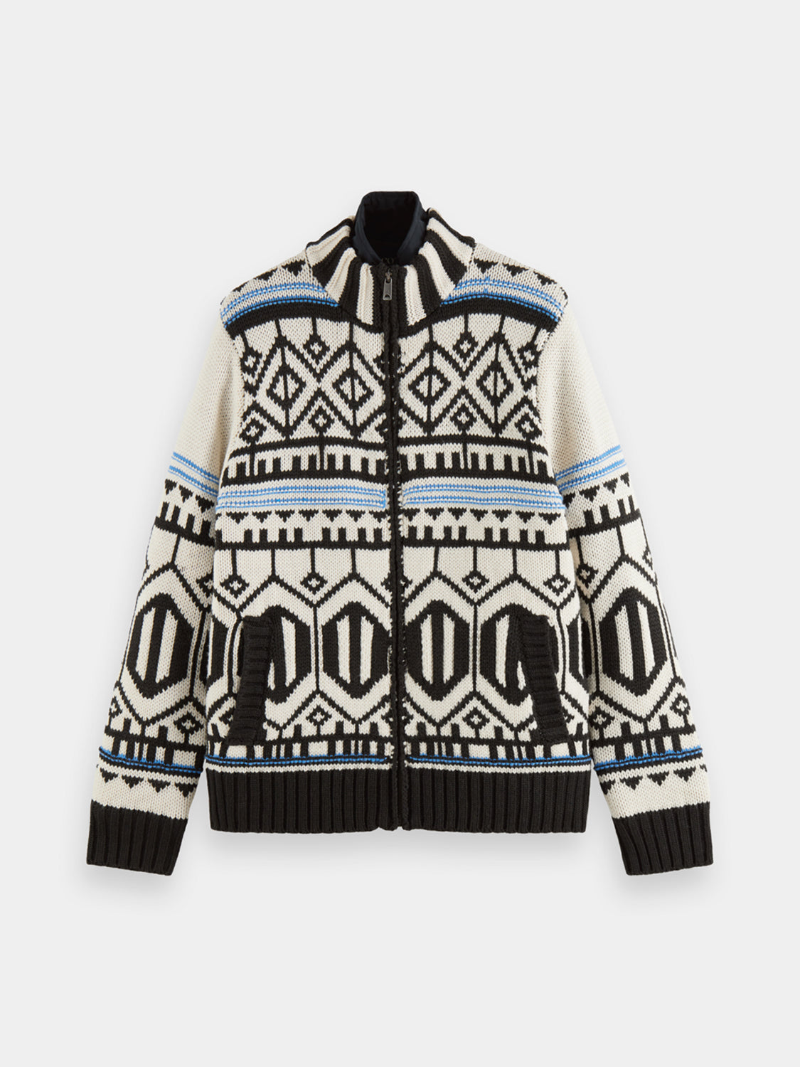 Chunky zip cardigan