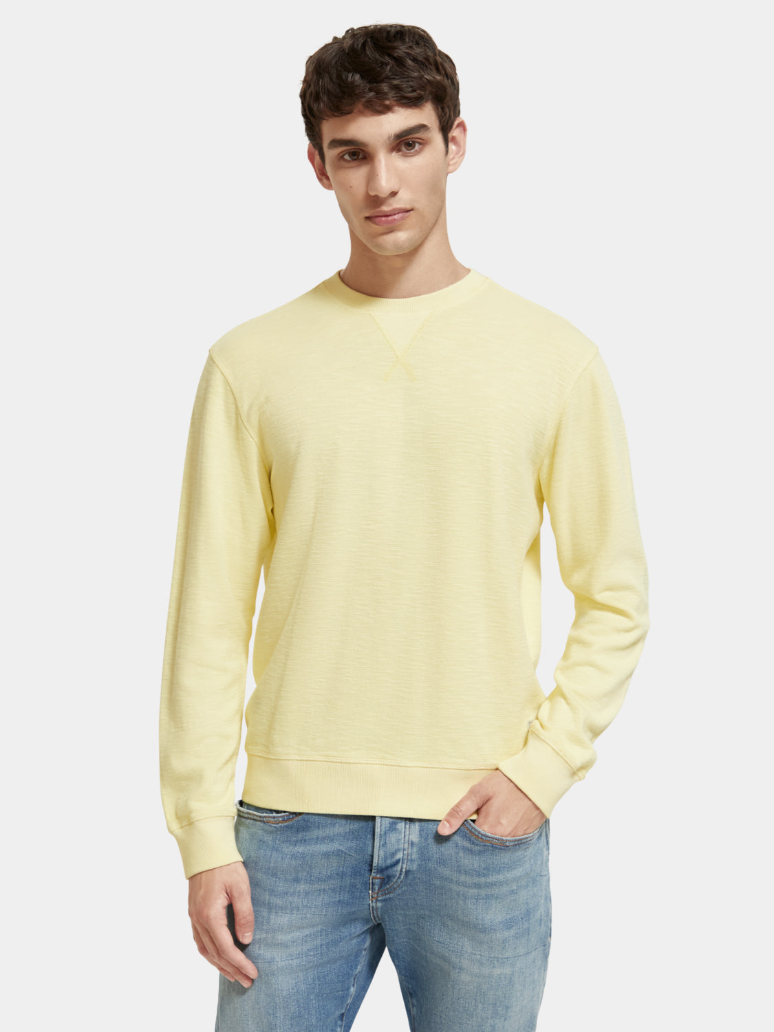 Regular-fit garment-dyed sweatshirt - Scotch & Soda NZ