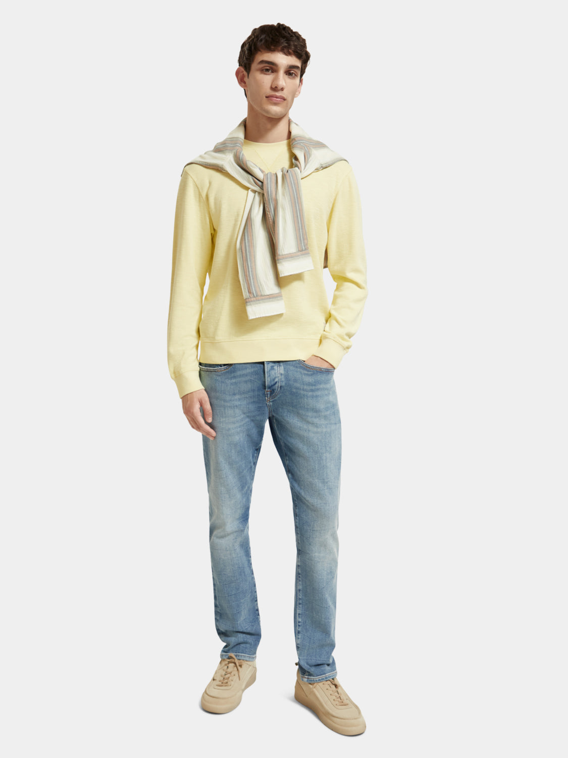 Regular-fit garment-dyed sweatshirt - Scotch & Soda NZ