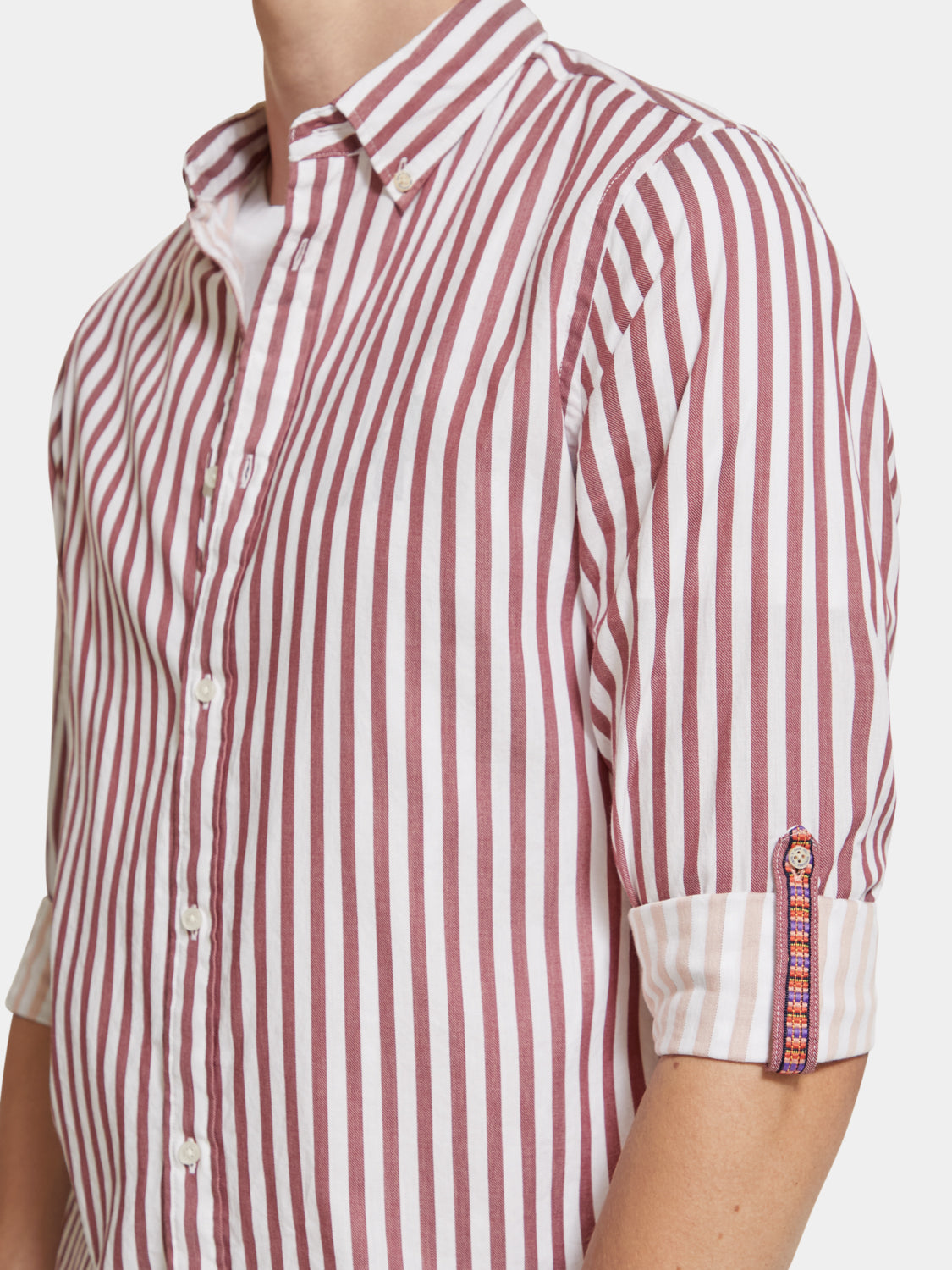 Regular-fit striped shirt - Scotch & Soda NZ