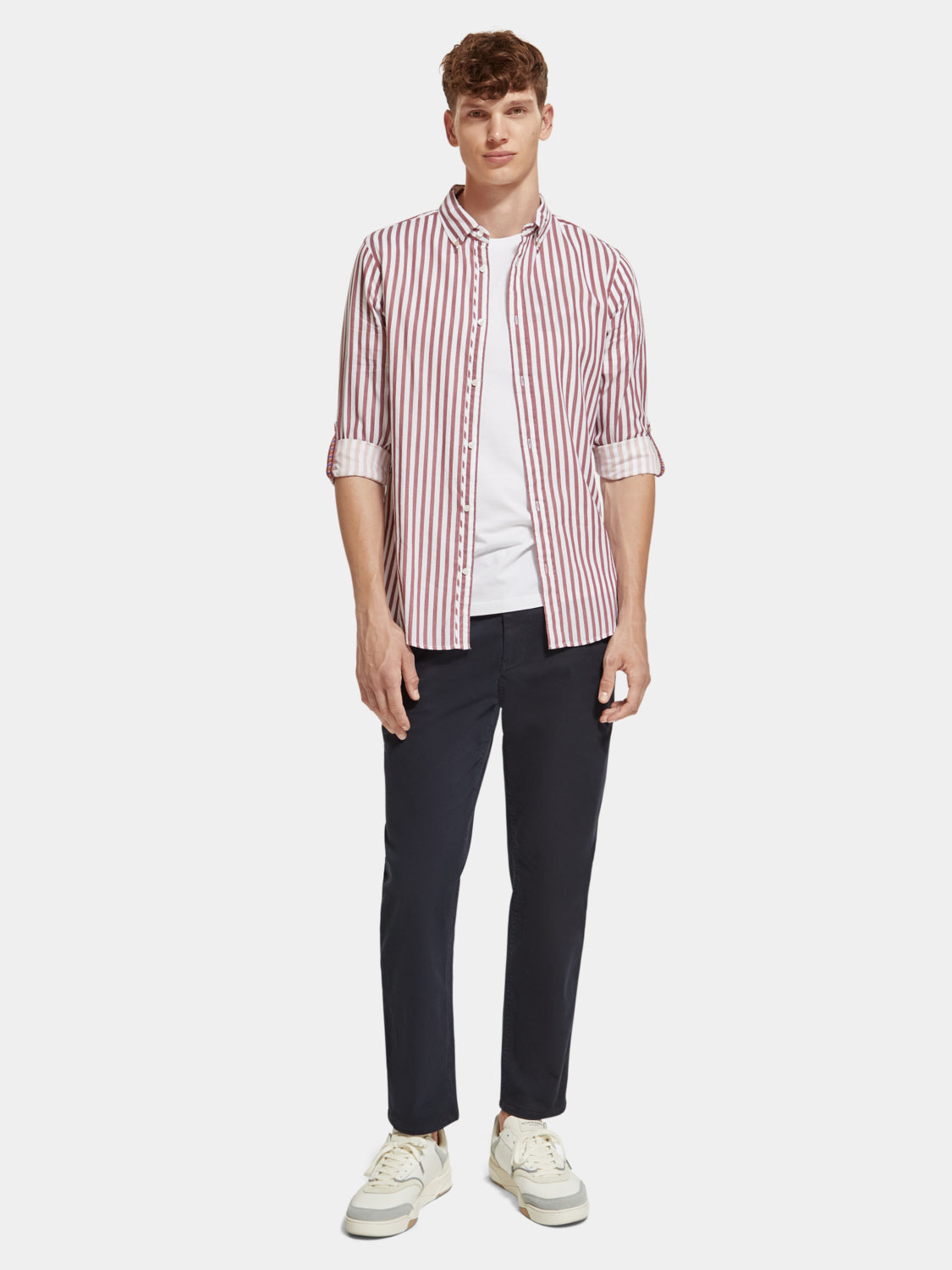 Regular-fit striped shirt - Scotch & Soda NZ