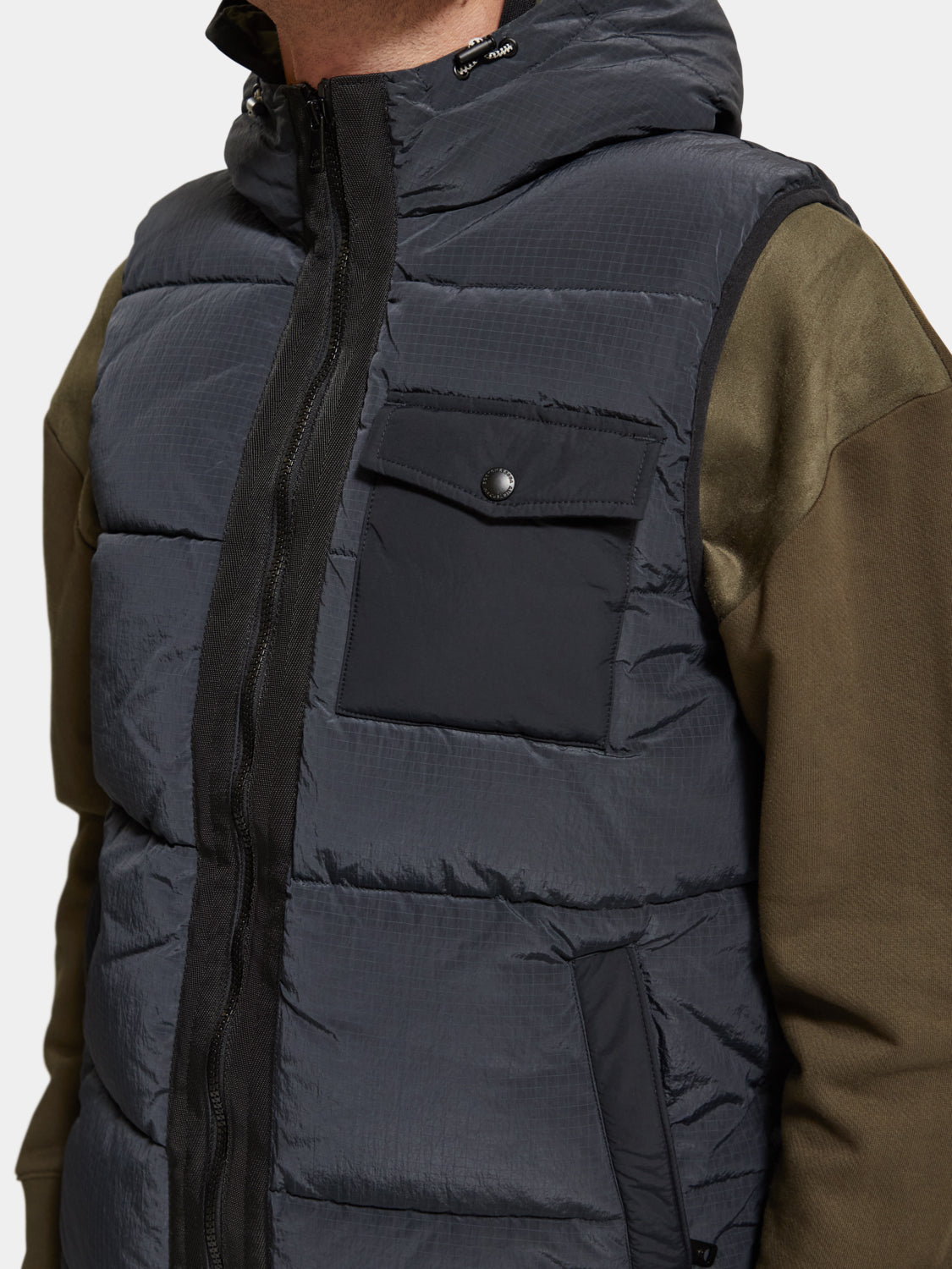 Hooded quilted bodywarmer - Scotch & Soda NZ
