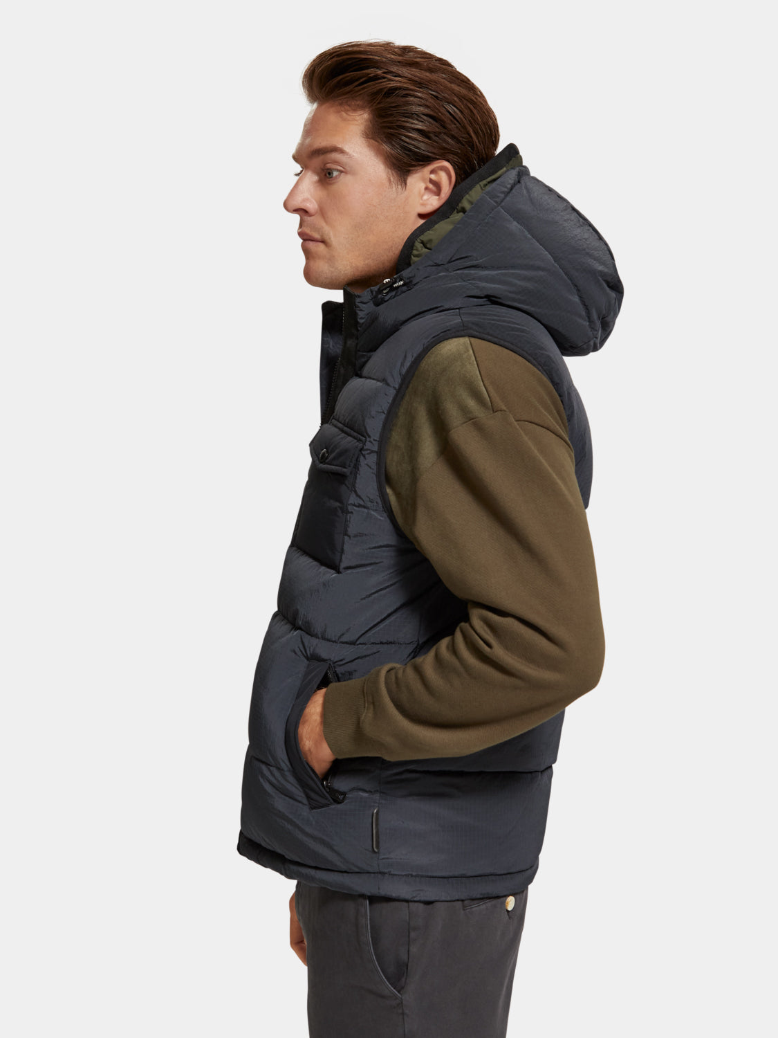 Hooded quilted bodywarmer - Scotch & Soda NZ