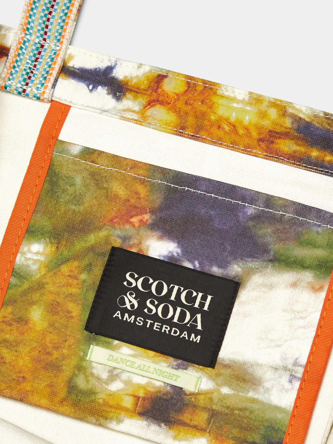 Printed canvas tote bag - Scotch & Soda NZ