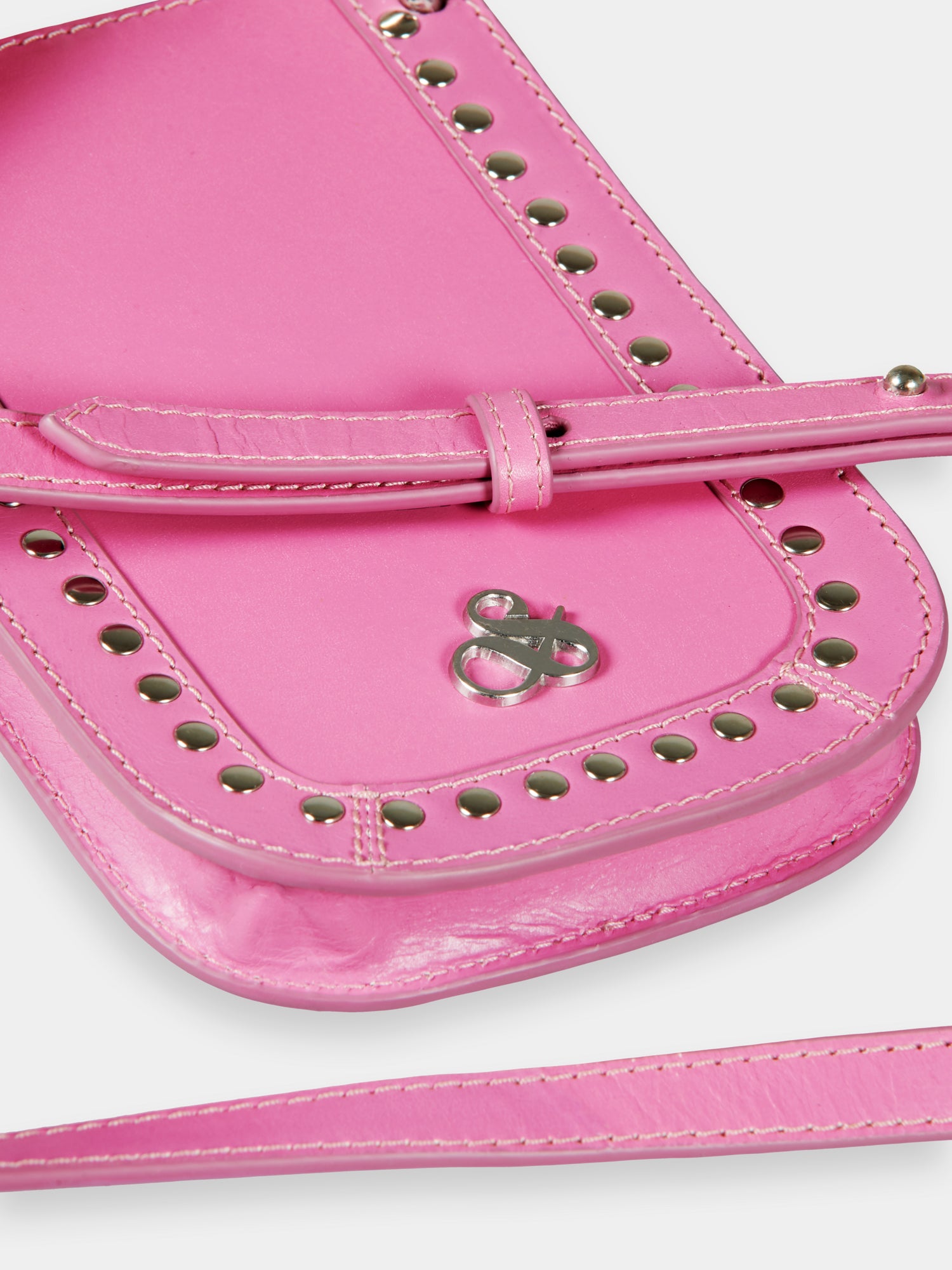 Pink studded online bag