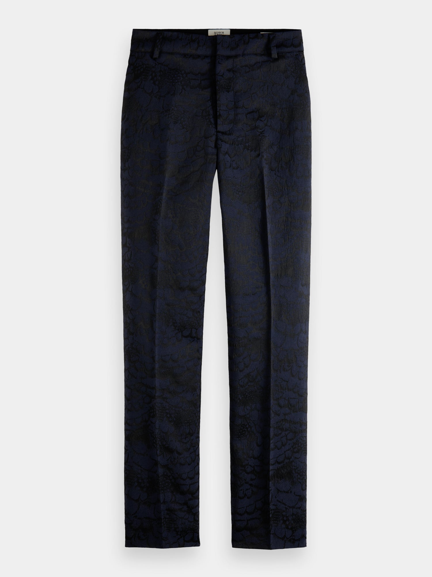 Lowry mid-rise slim-fit jacquard pants - Scotch & Soda NZ