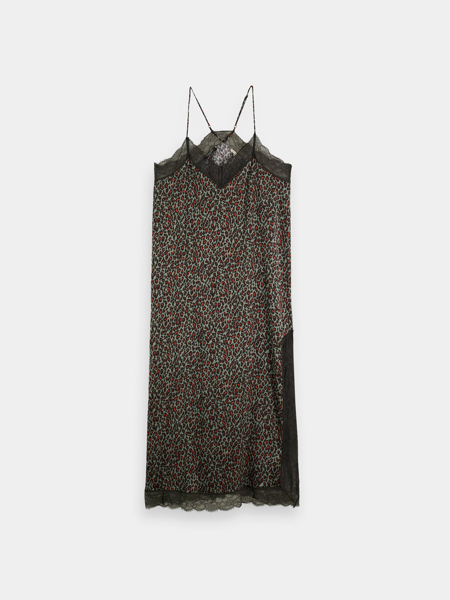 Scarlet maxi dress by Scotch & Soda featuring camisole straps and flowing fabric, perfect for summer or casual occasions.