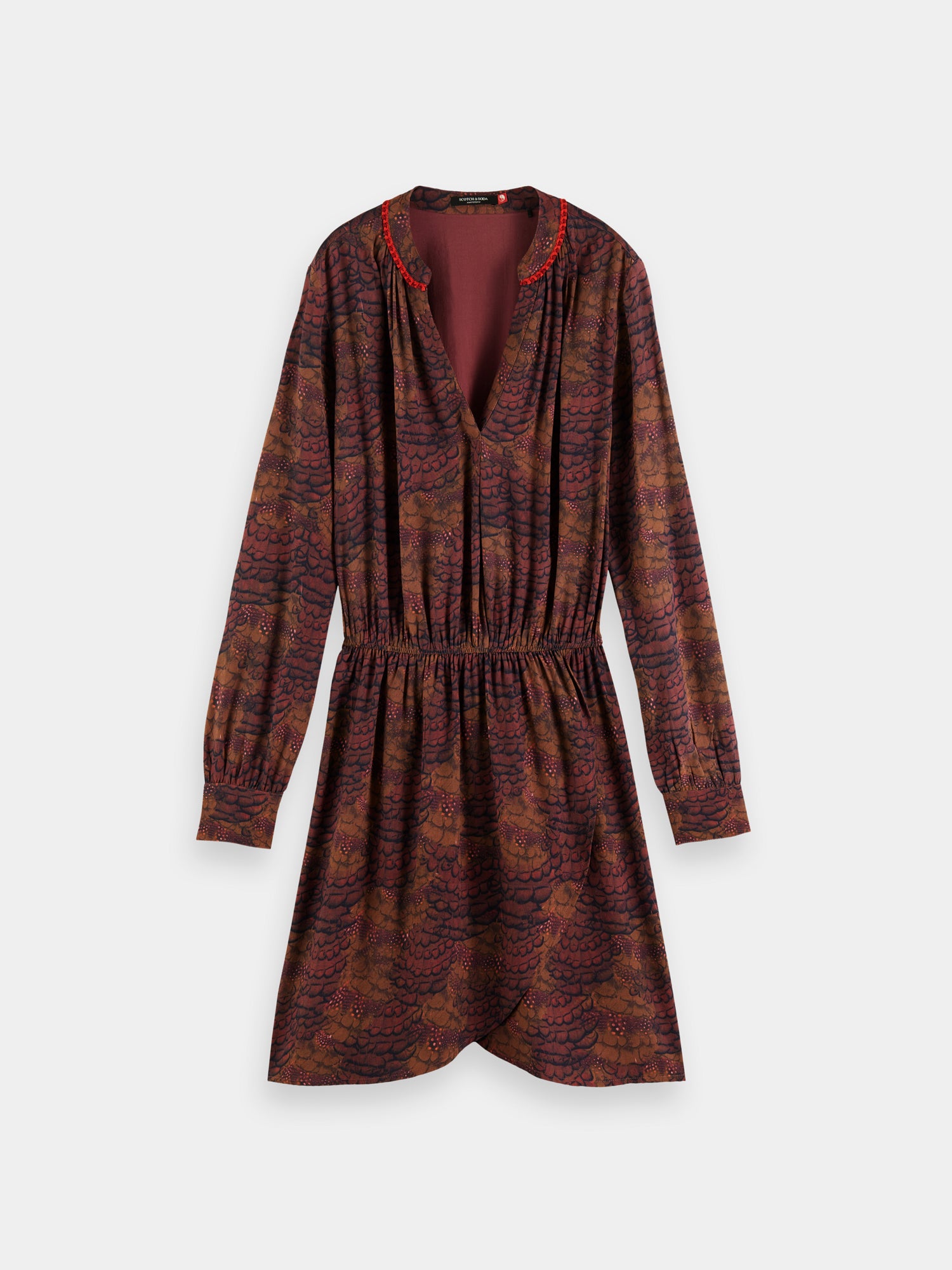 V-neck mini dress - Scotch & Soda NZ