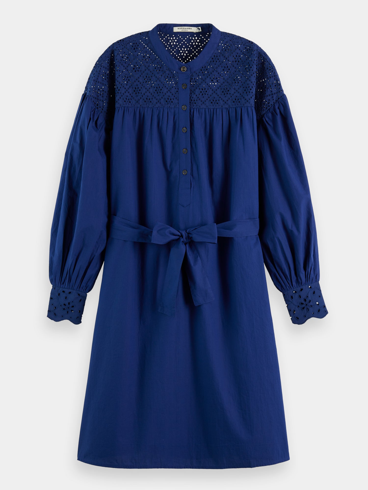 Belted broderie dress - Scotch & Soda NZ