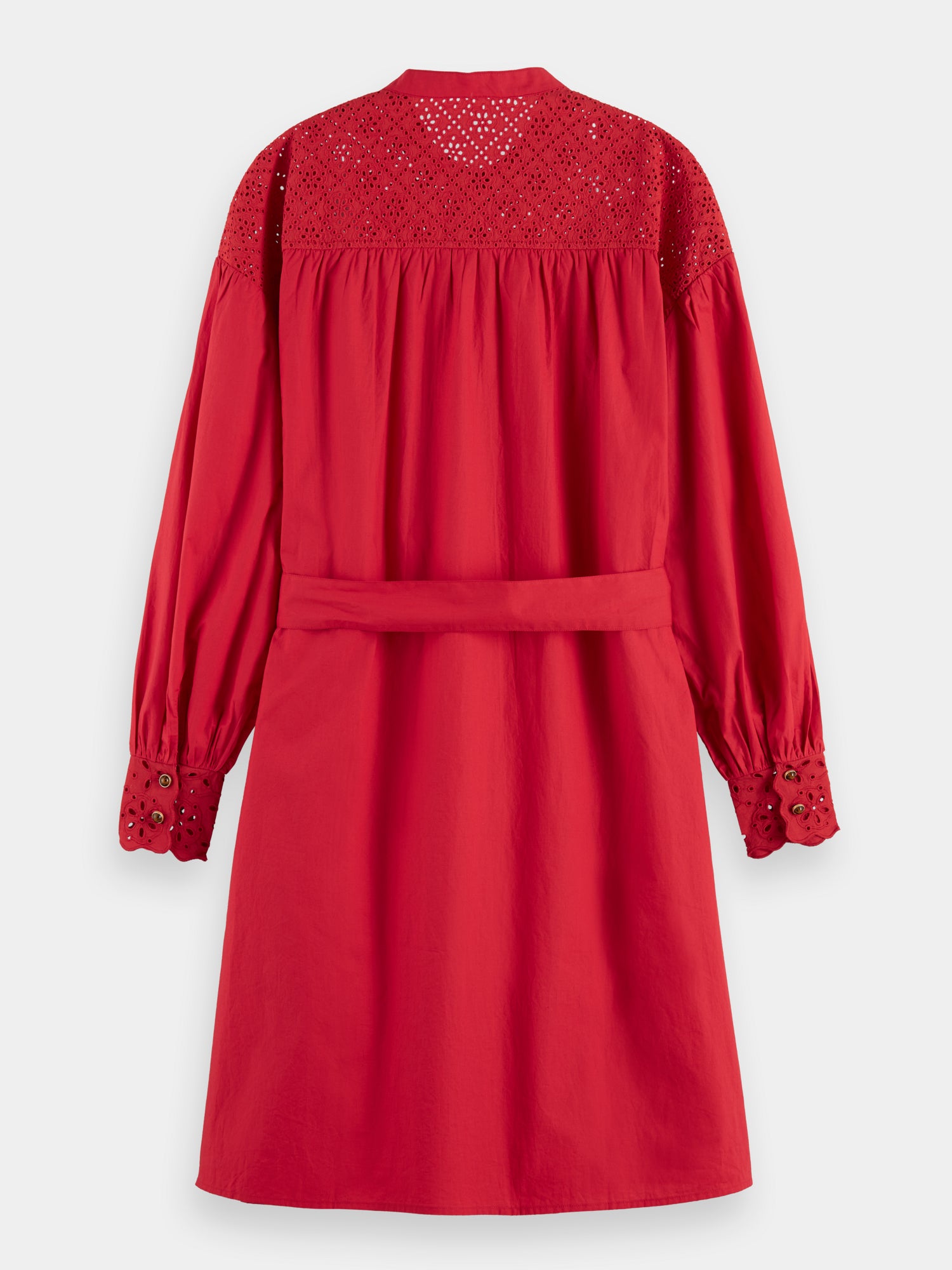 Belted broderie dress - Scotch & Soda NZ
