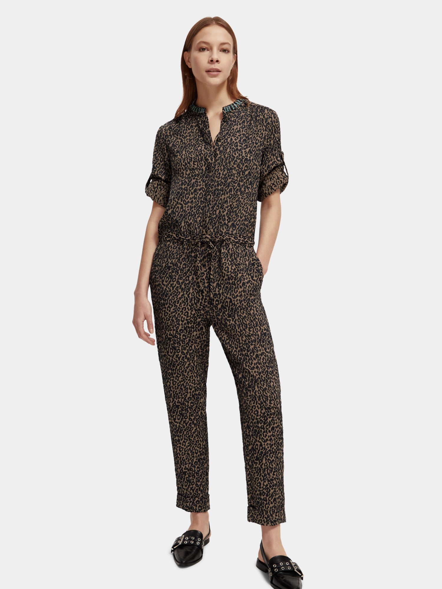 Jacquard jumpsuit - Scotch & Soda NZ