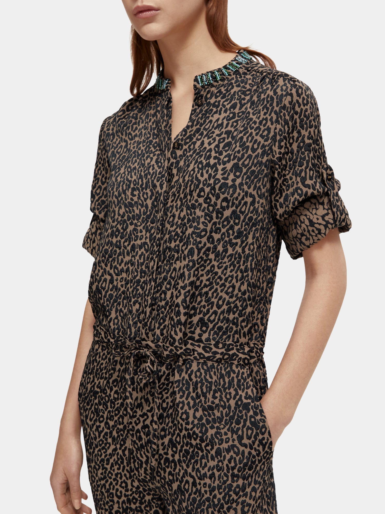 Jacquard jumpsuit - Scotch & Soda NZ