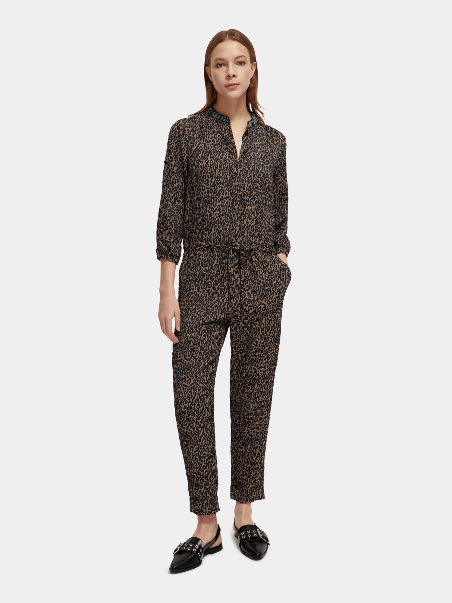 Jacquard jumpsuit - Scotch & Soda NZ