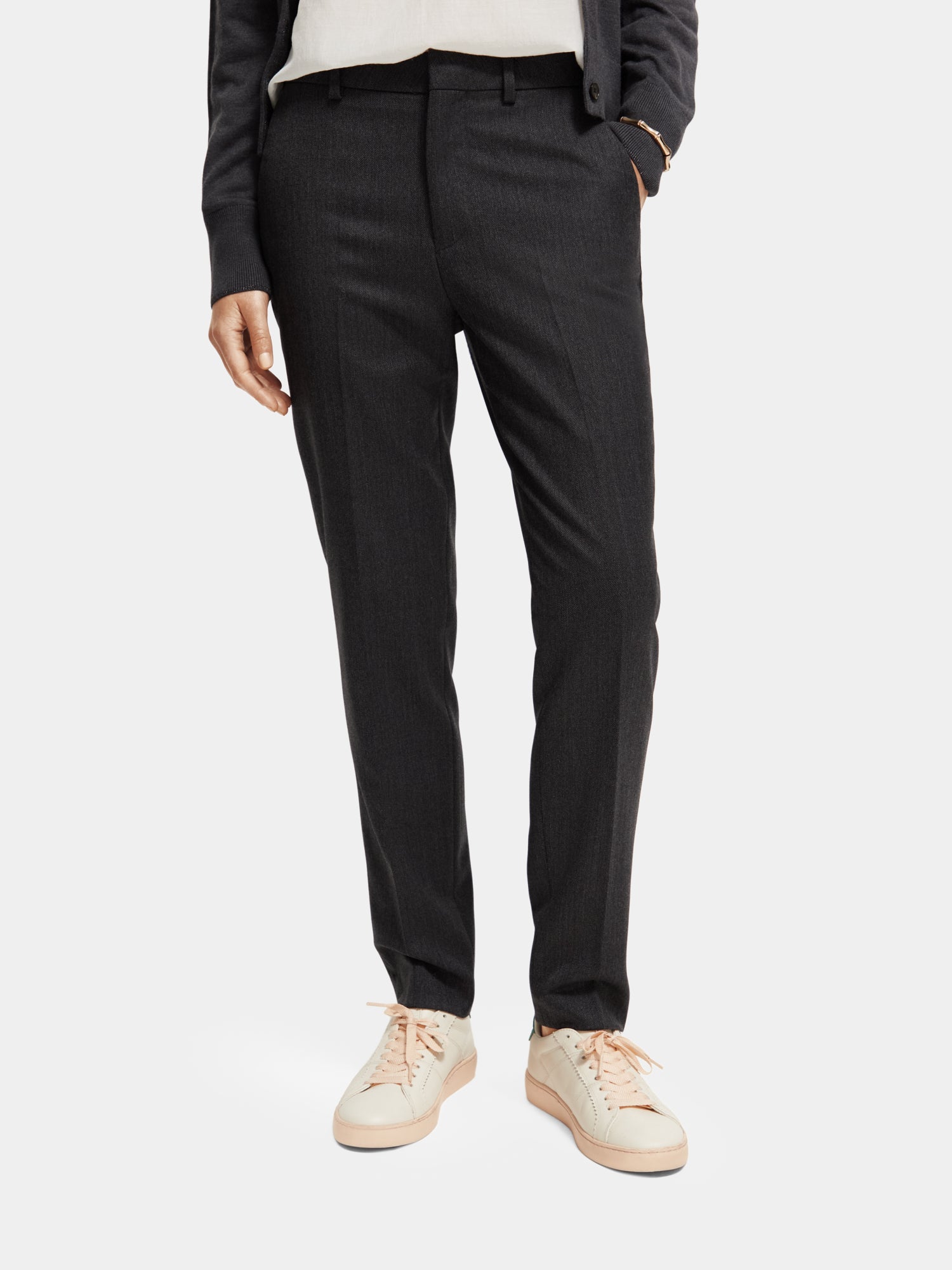 Lowry mid-rise slim-fit twill pants - Scotch & Soda NZ