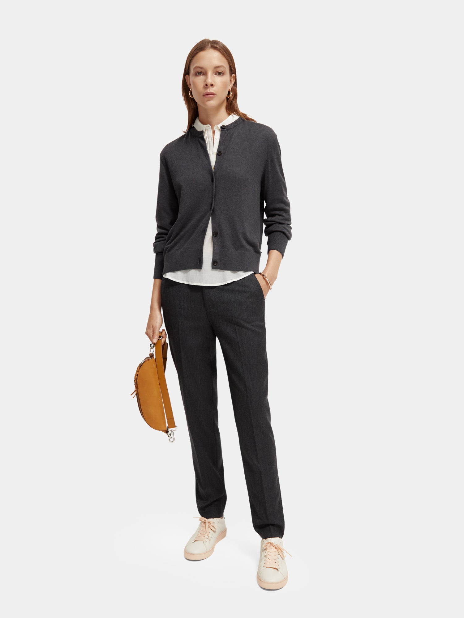 Lowry mid-rise slim-fit twill pants - Scotch & Soda NZ