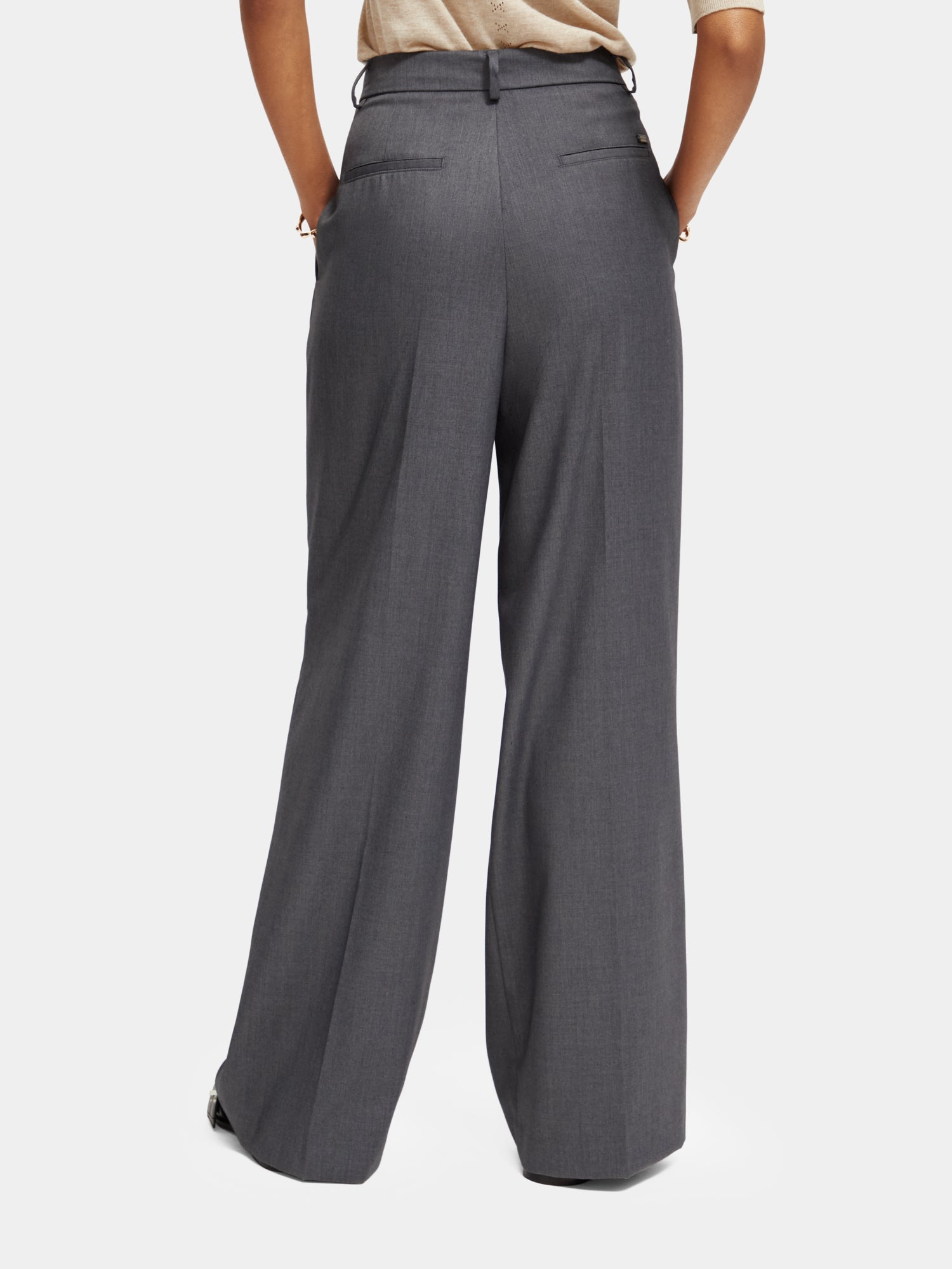 Rose high-rise wide-leg pants - Scotch & Soda NZ