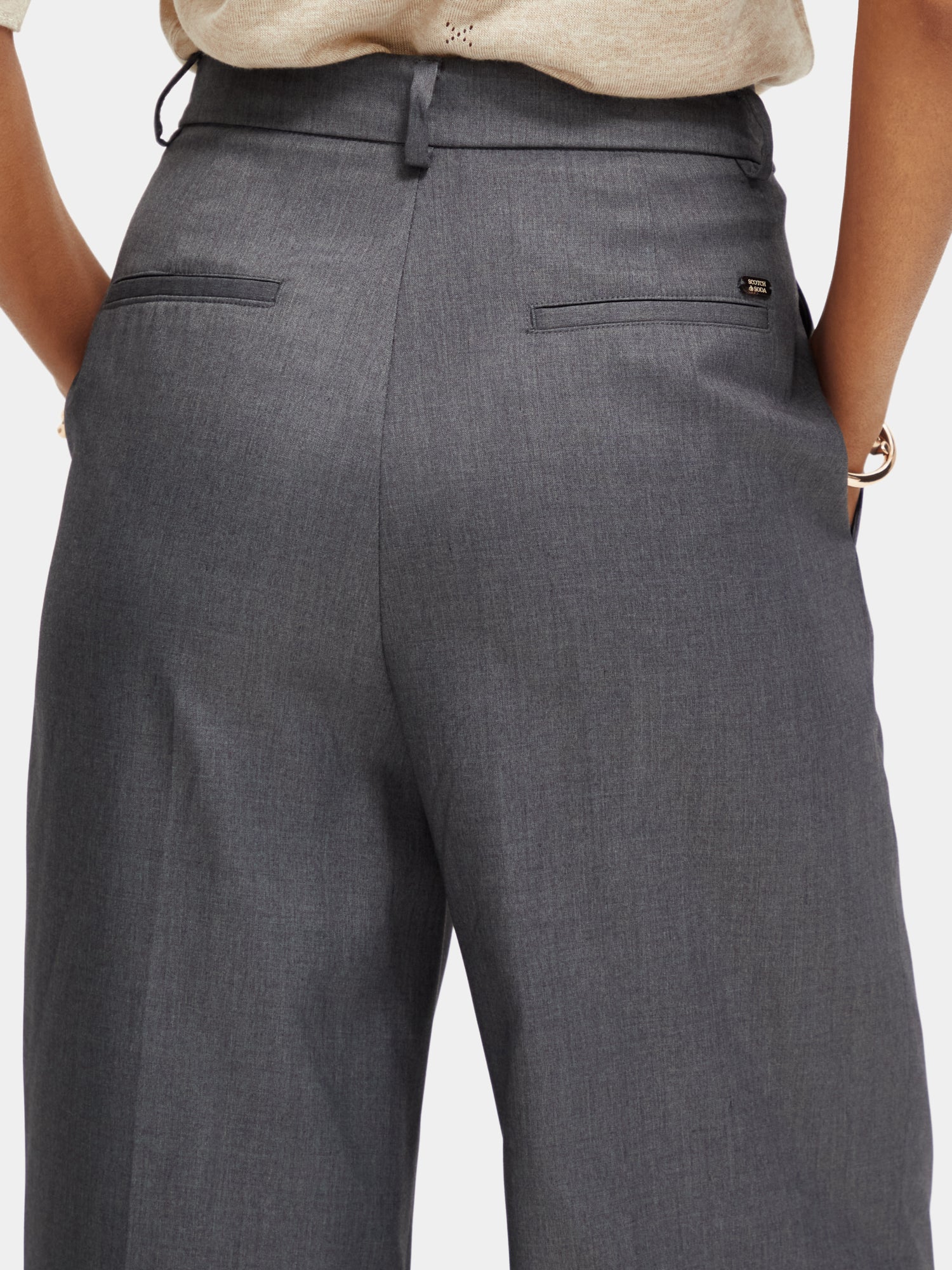 Rose high-rise wide-leg pants - Scotch & Soda NZ