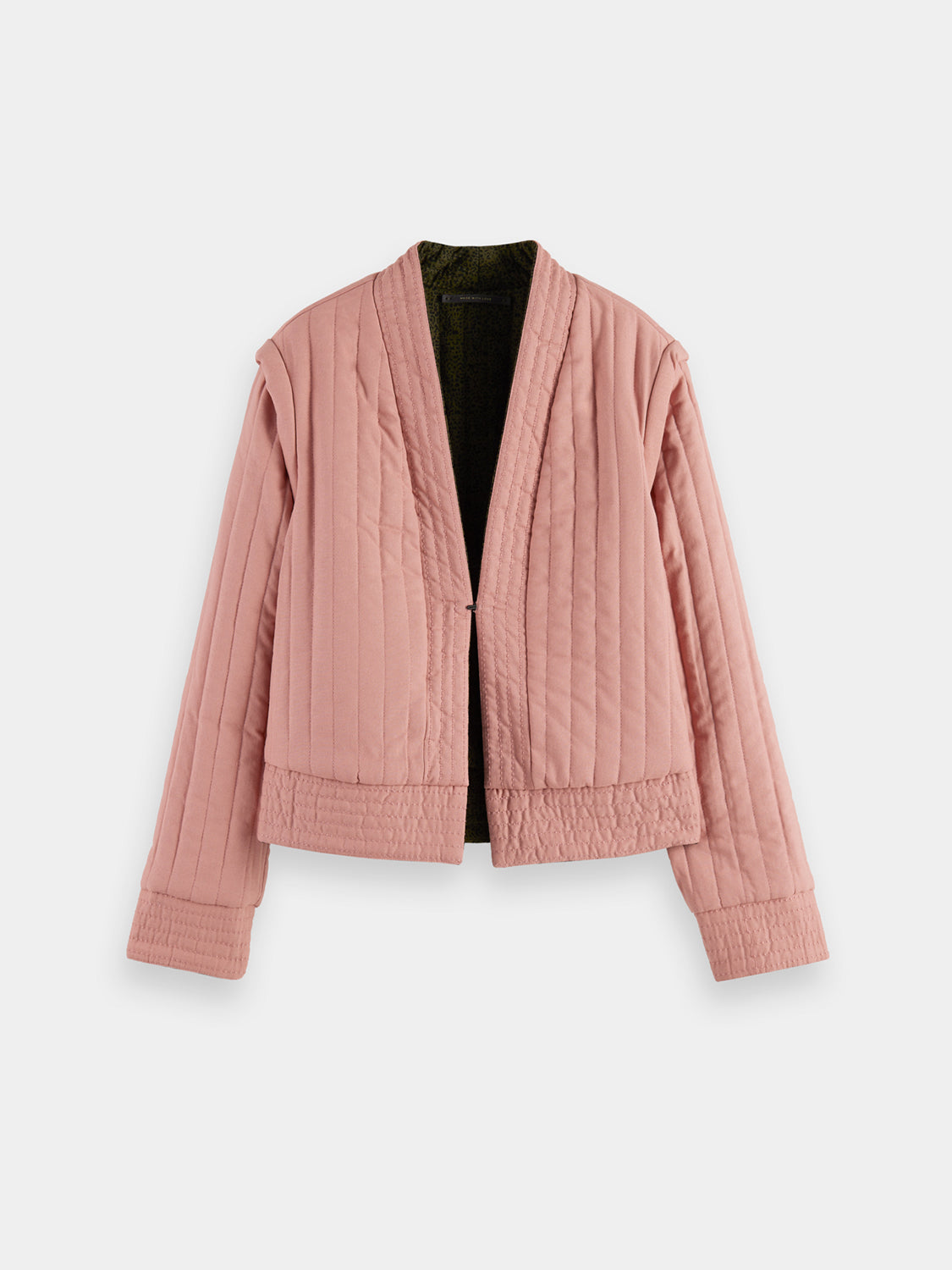 Quilted reversible jacket