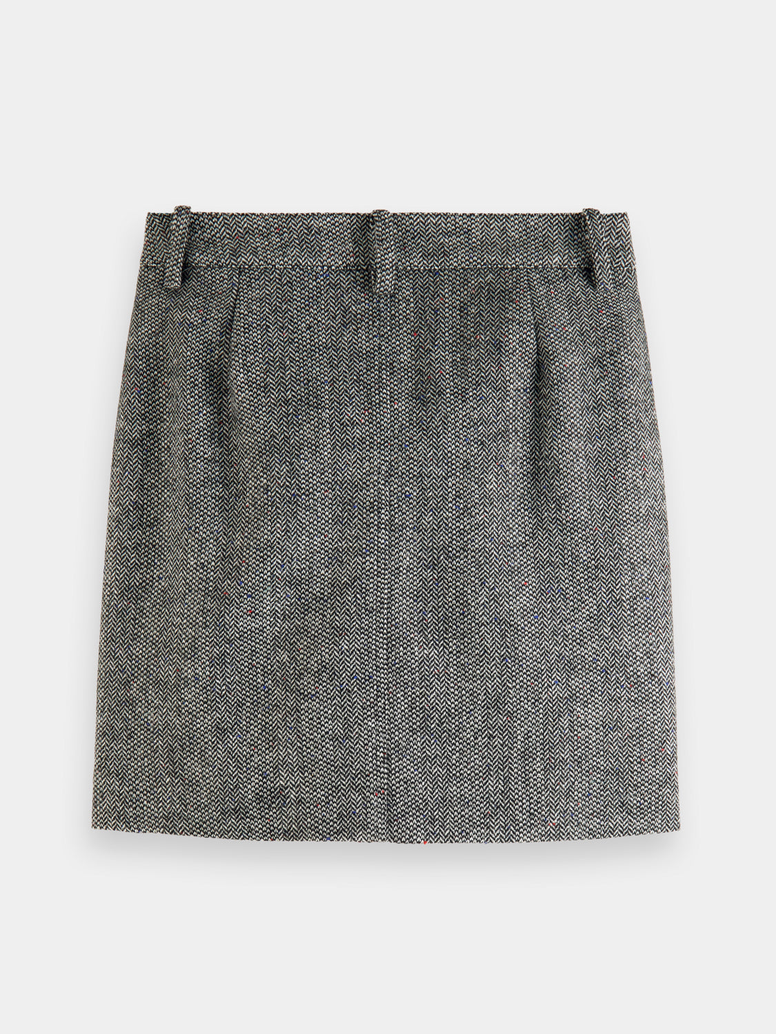 Herringbone high-rise mini skirt - Scotch & Soda NZ