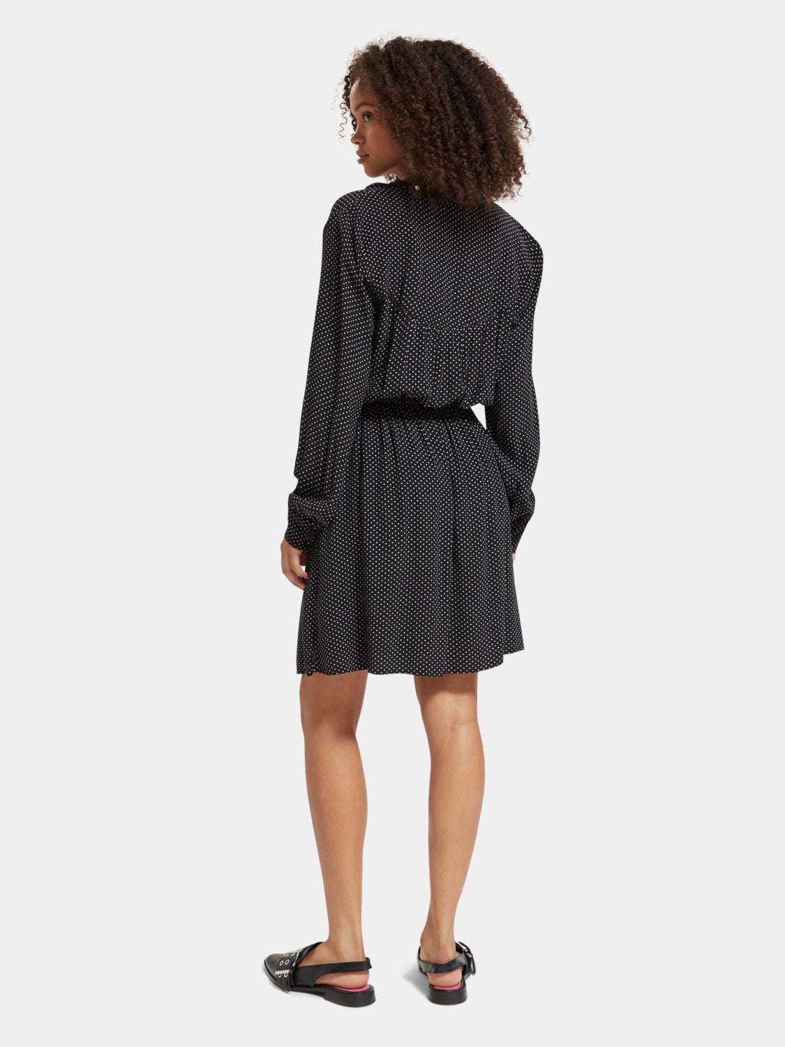 Printed mini dress from SCOTCH & SODA featuring a vibrant floral pattern and a fitted silhouette.