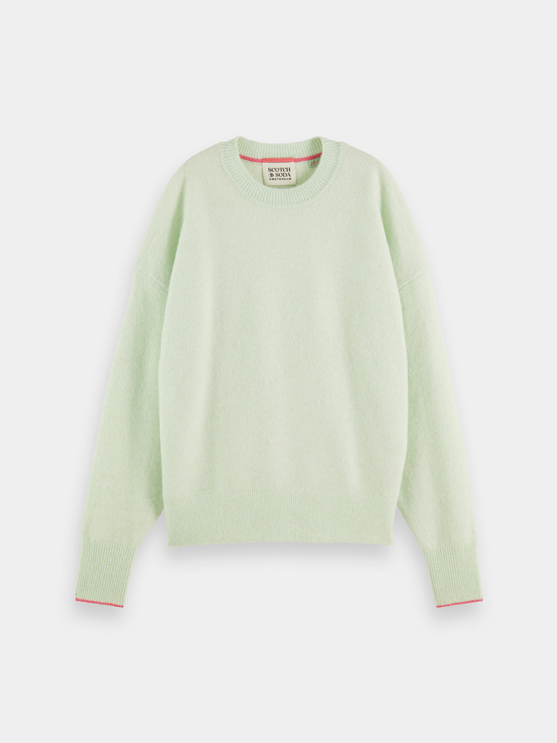 Fuzzy crewneck pullover - Scotch & Soda NZ