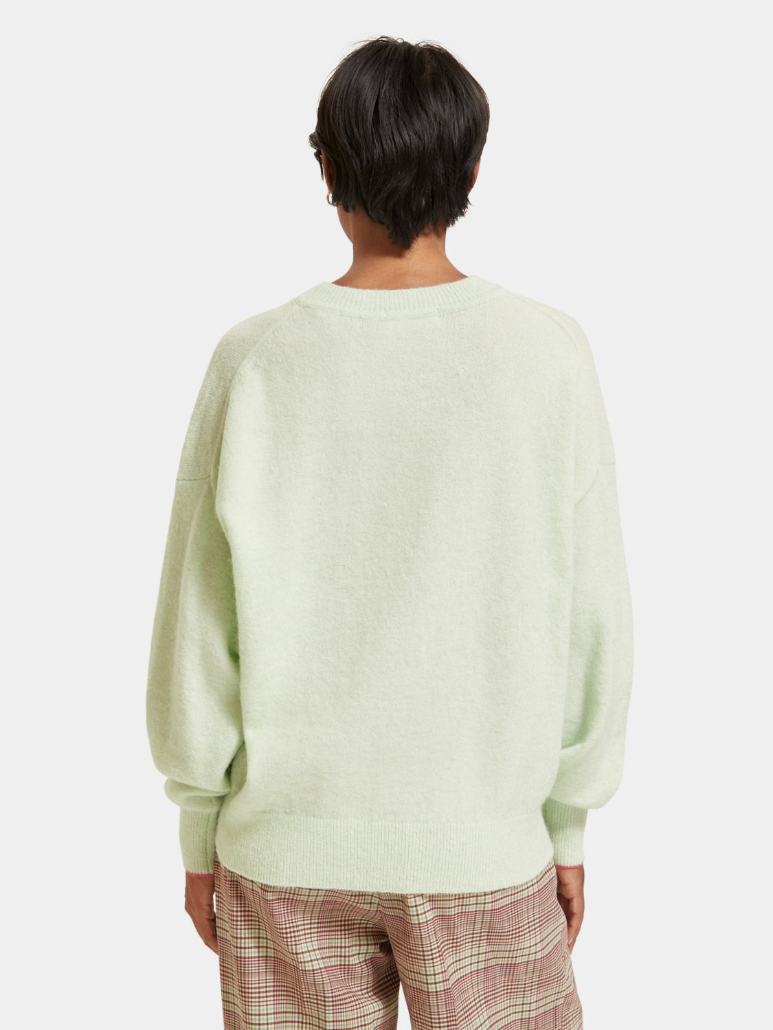 Fuzzy crewneck pullover - Scotch & Soda NZ