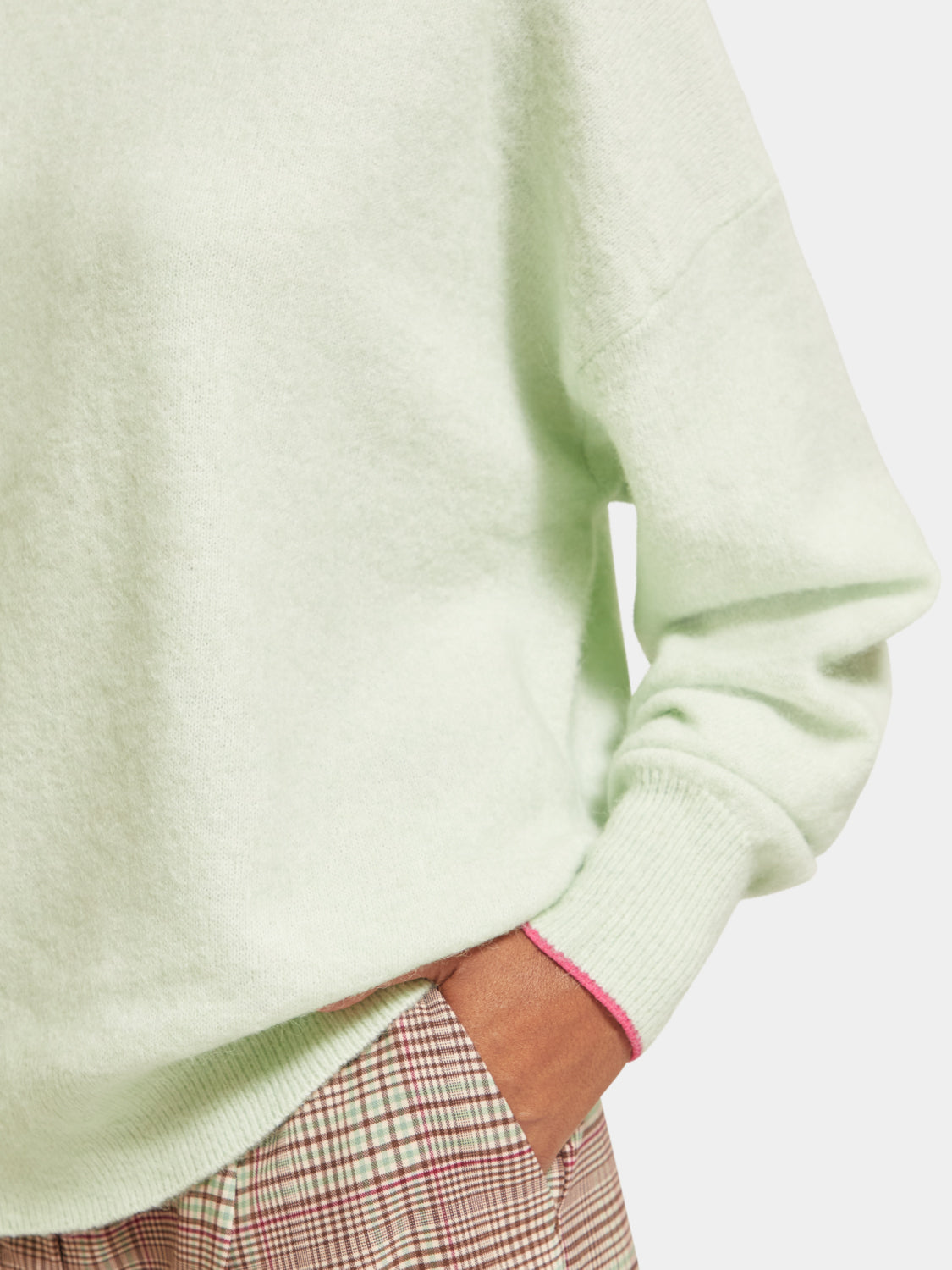 Fuzzy crewneck pullover - Scotch & Soda NZ