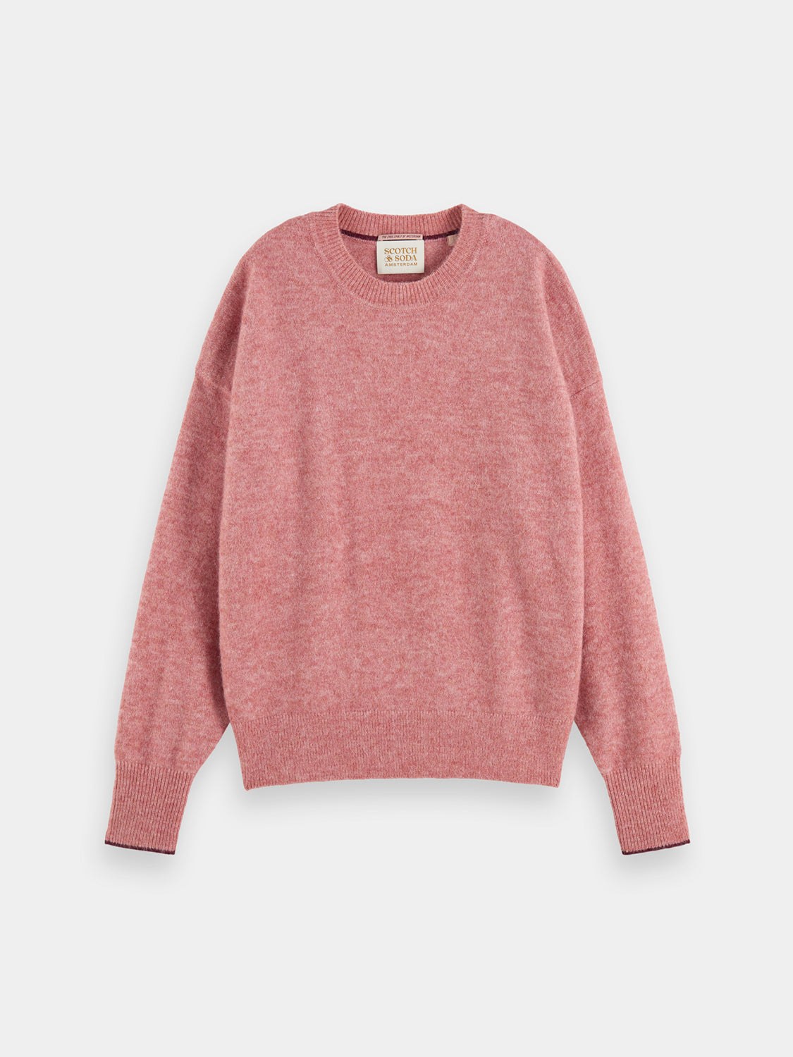 Fuzzy crewneck pullover - Scotch & Soda NZ