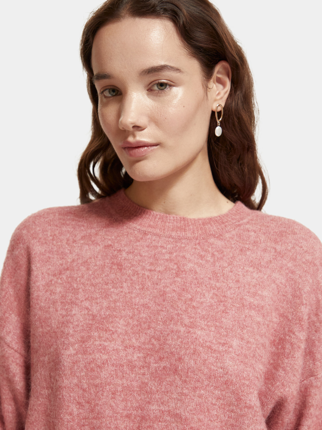 Fuzzy crewneck pullover - Scotch & Soda NZ