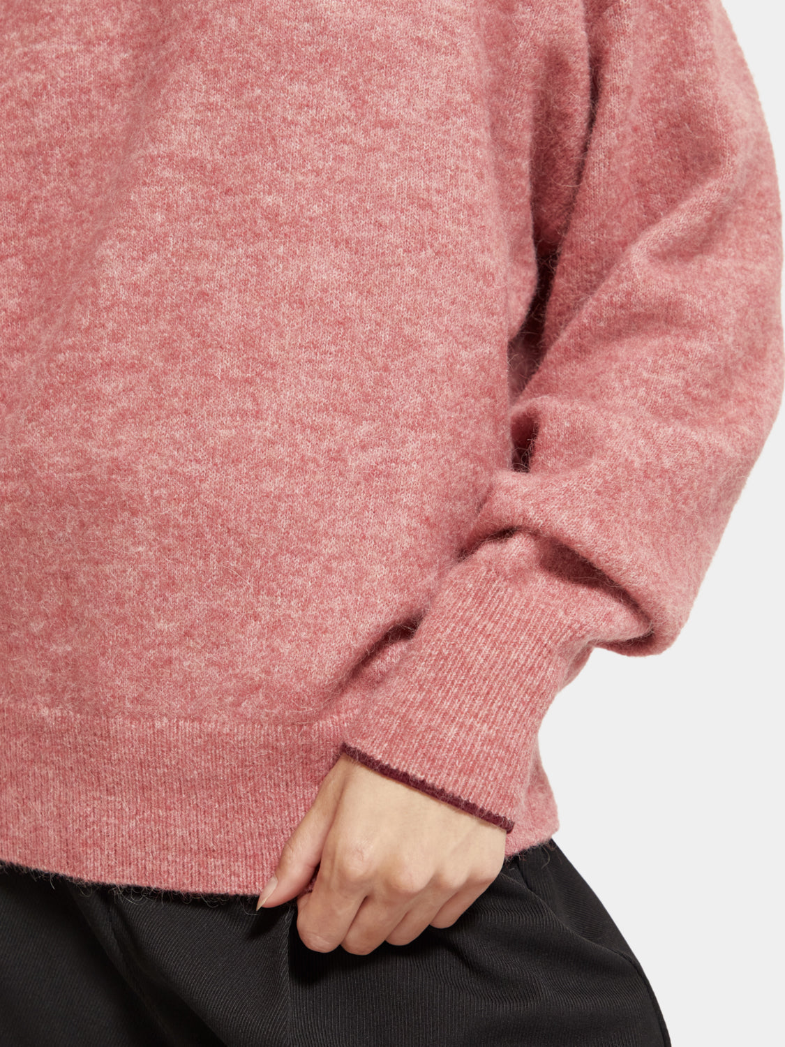 Fuzzy crewneck pullover - Scotch & Soda NZ