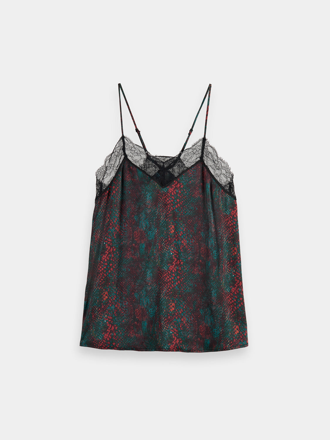 SCOTCH & SODA lace-trim camisole tank top, lightweight fabric with delicate lace details, stylish and comfortable for everyday wear