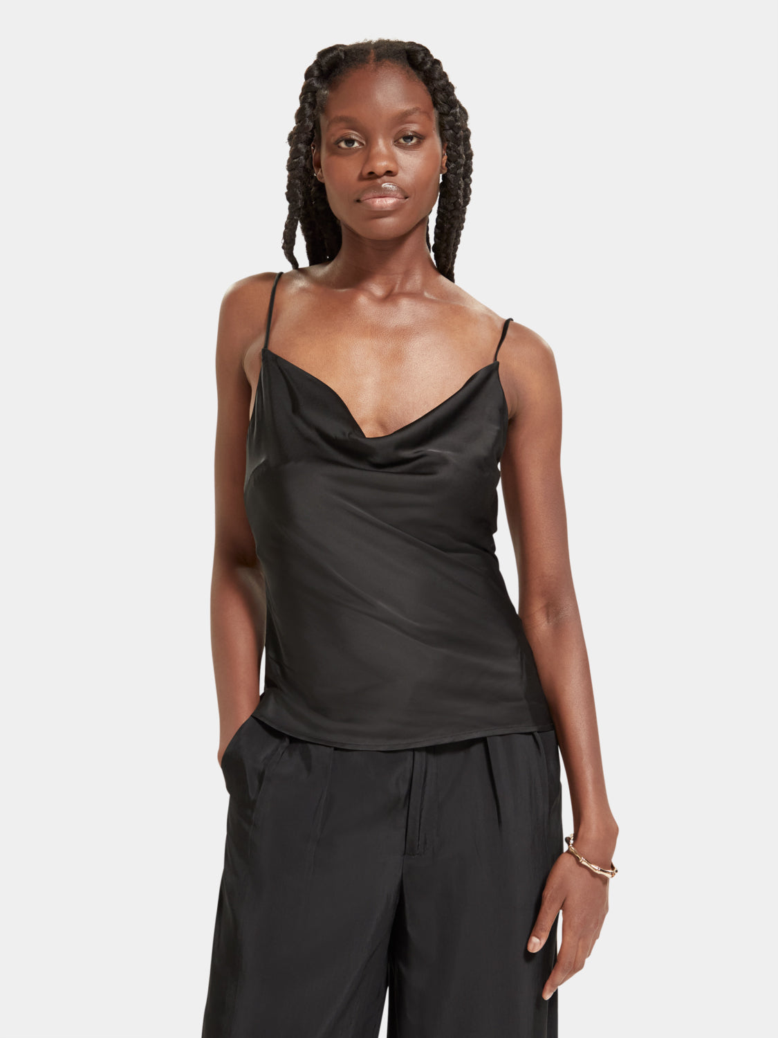 Cowl neck camisole - Scotch & Soda NZ