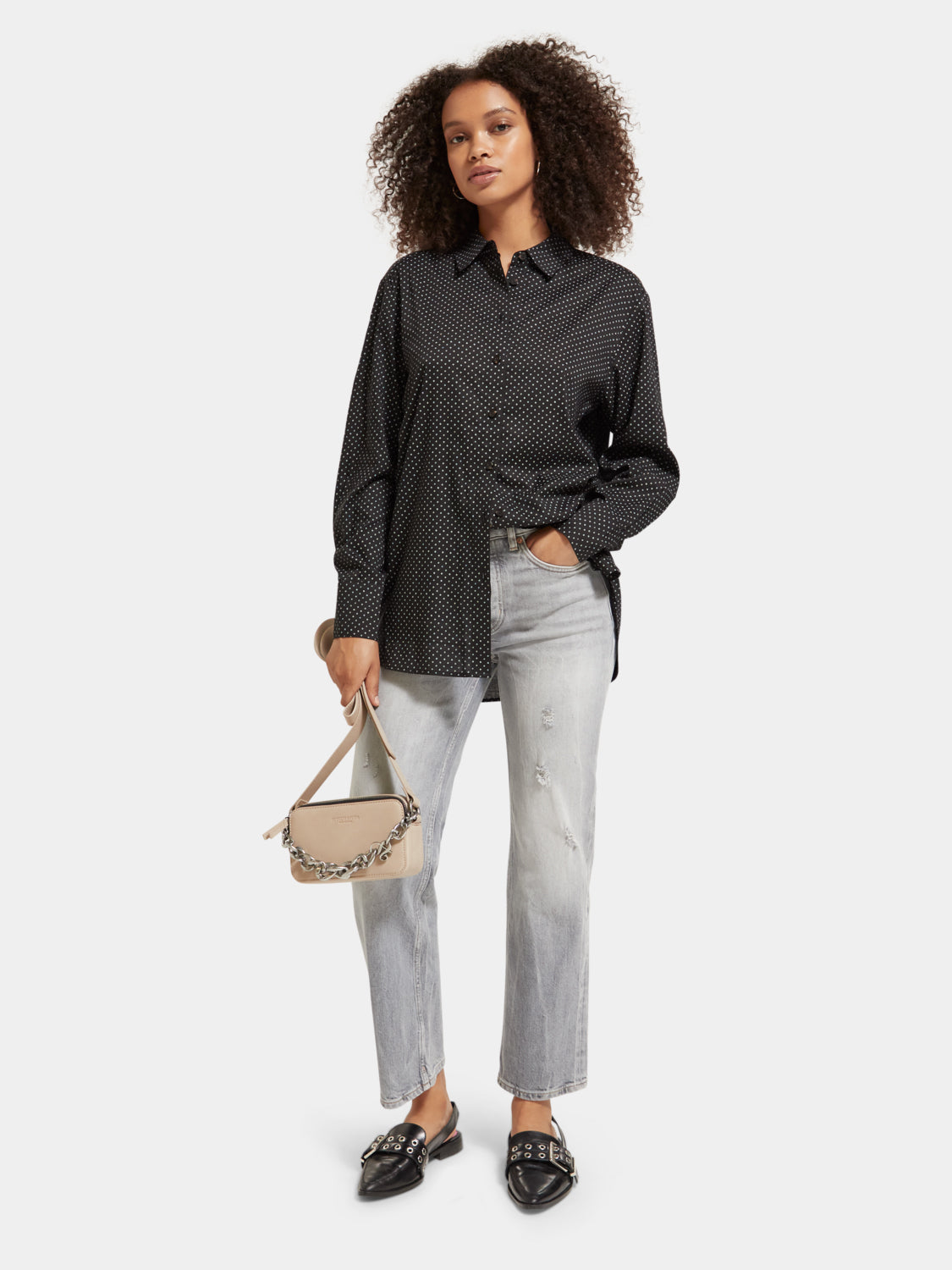Relaxed-fit buttoned shirt - Scotch & Soda NZ