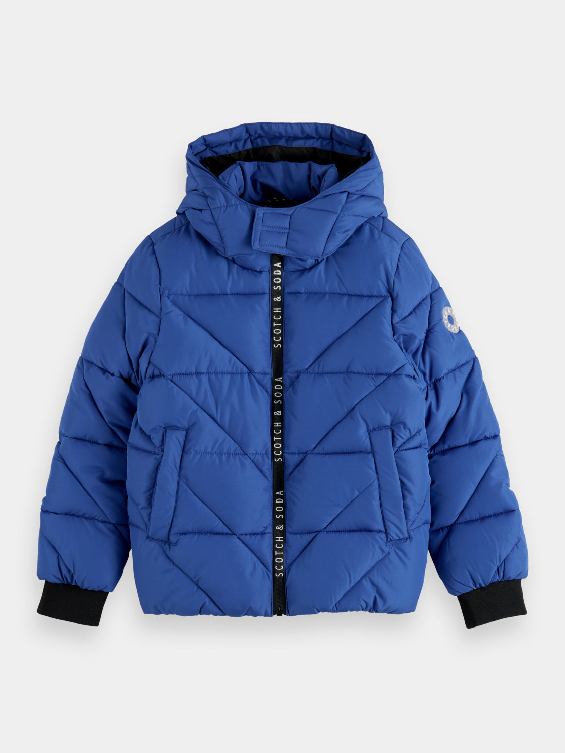 Kids - Water-repellent hooded jacket - Scotch & Soda NZ